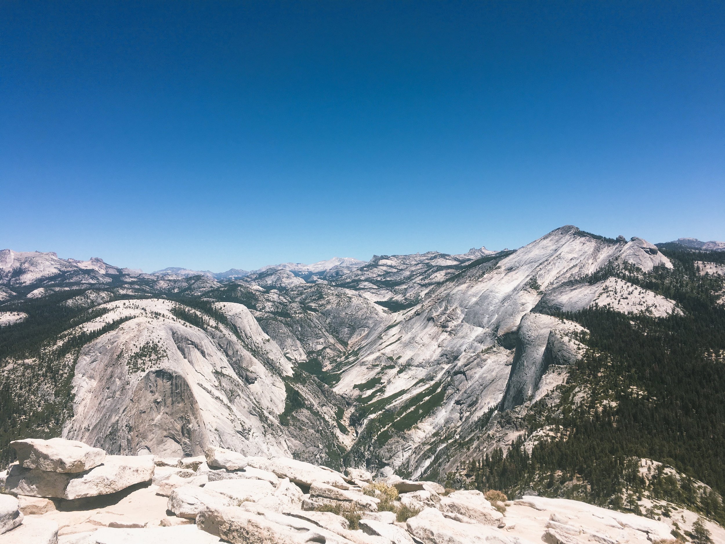  Tenaya Canyon from the top of Half Dome 