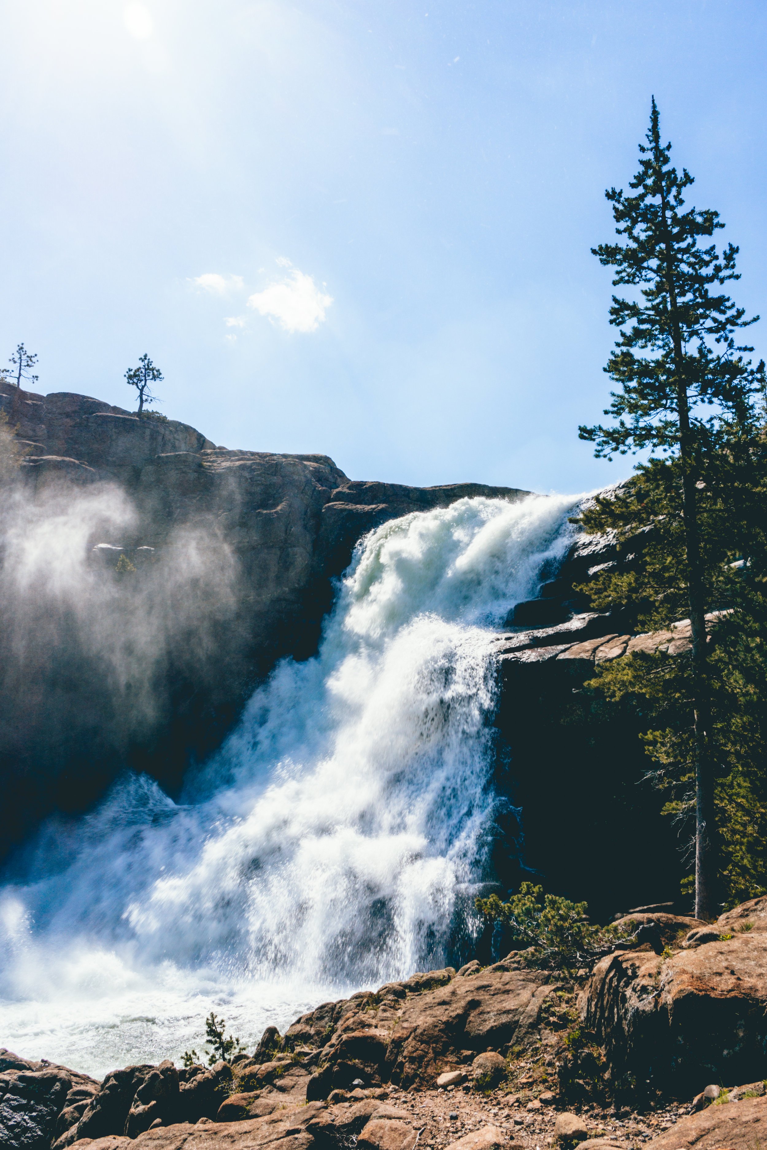  Tuolumne Falls along the PCT 