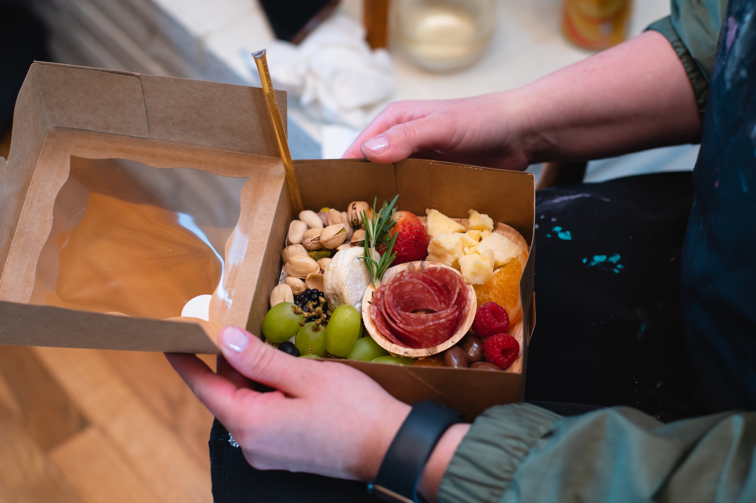 2021 and 2022 - Charcuterie by Bree creates individual boxes for lunches