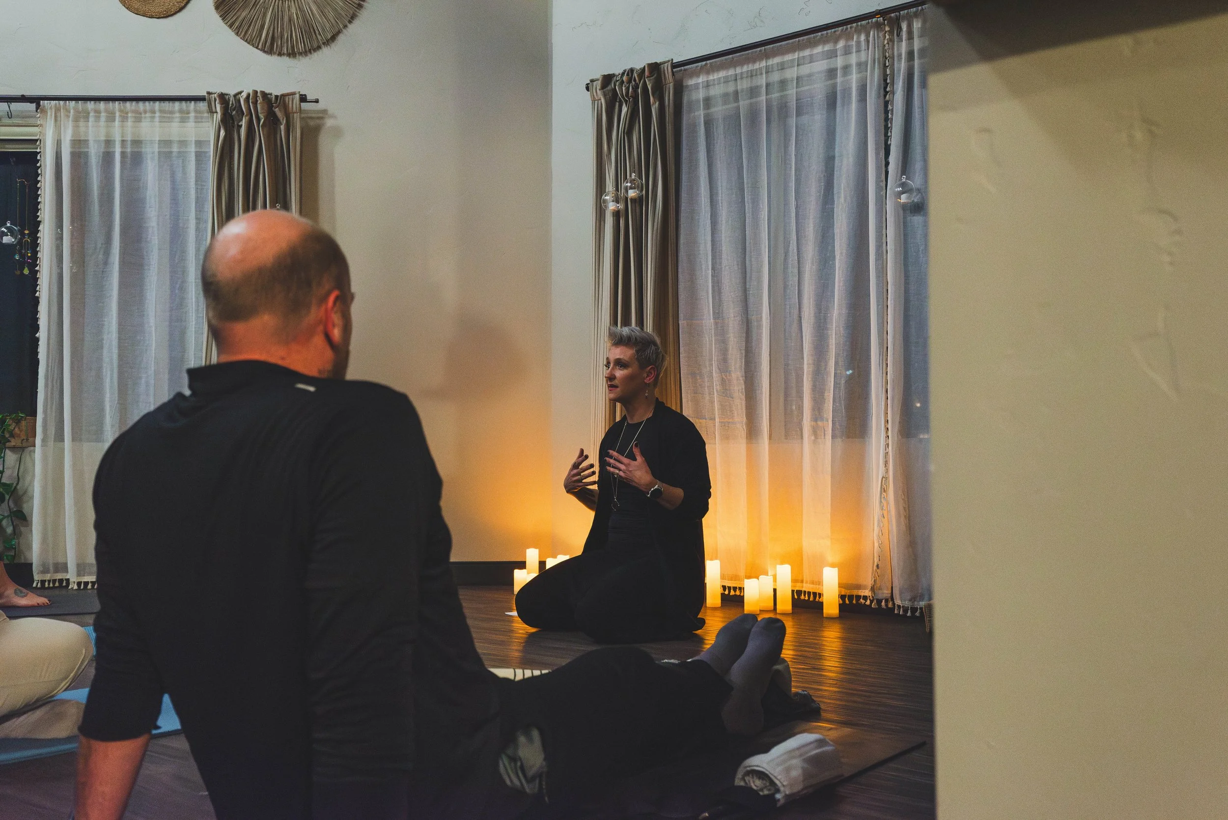 Leading a breathwork session