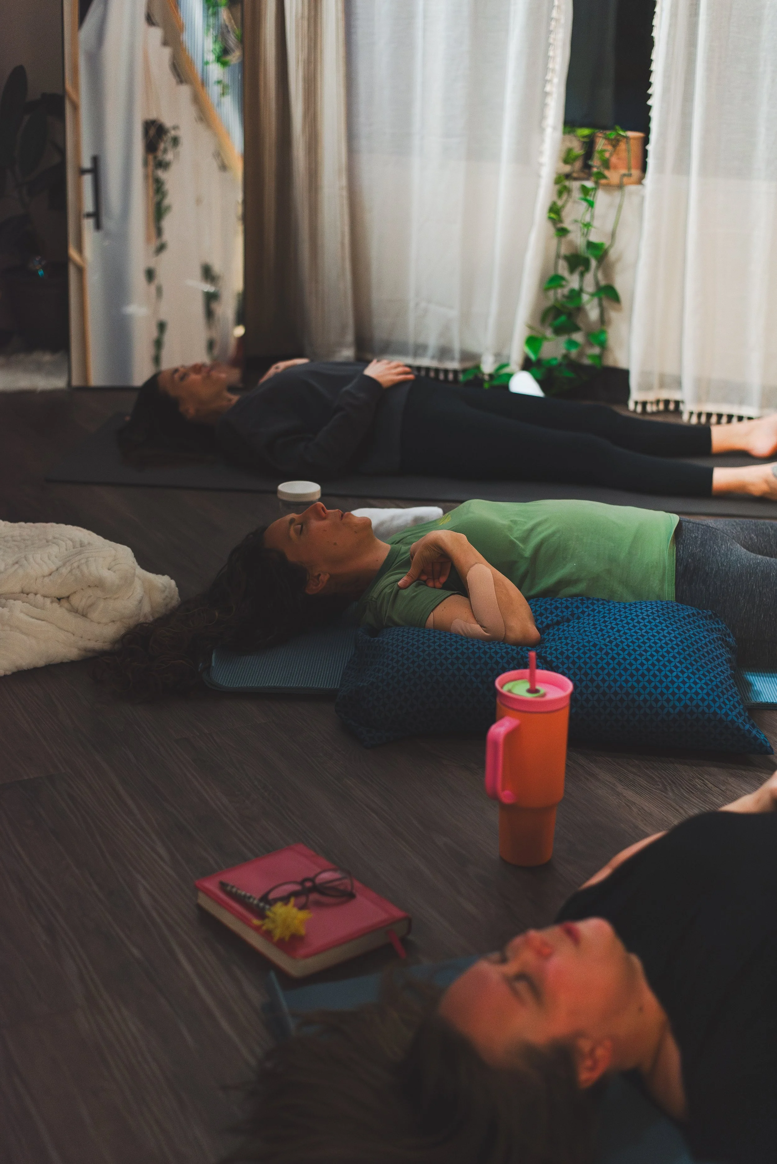 people participating in a breathwork session in Richland, WA