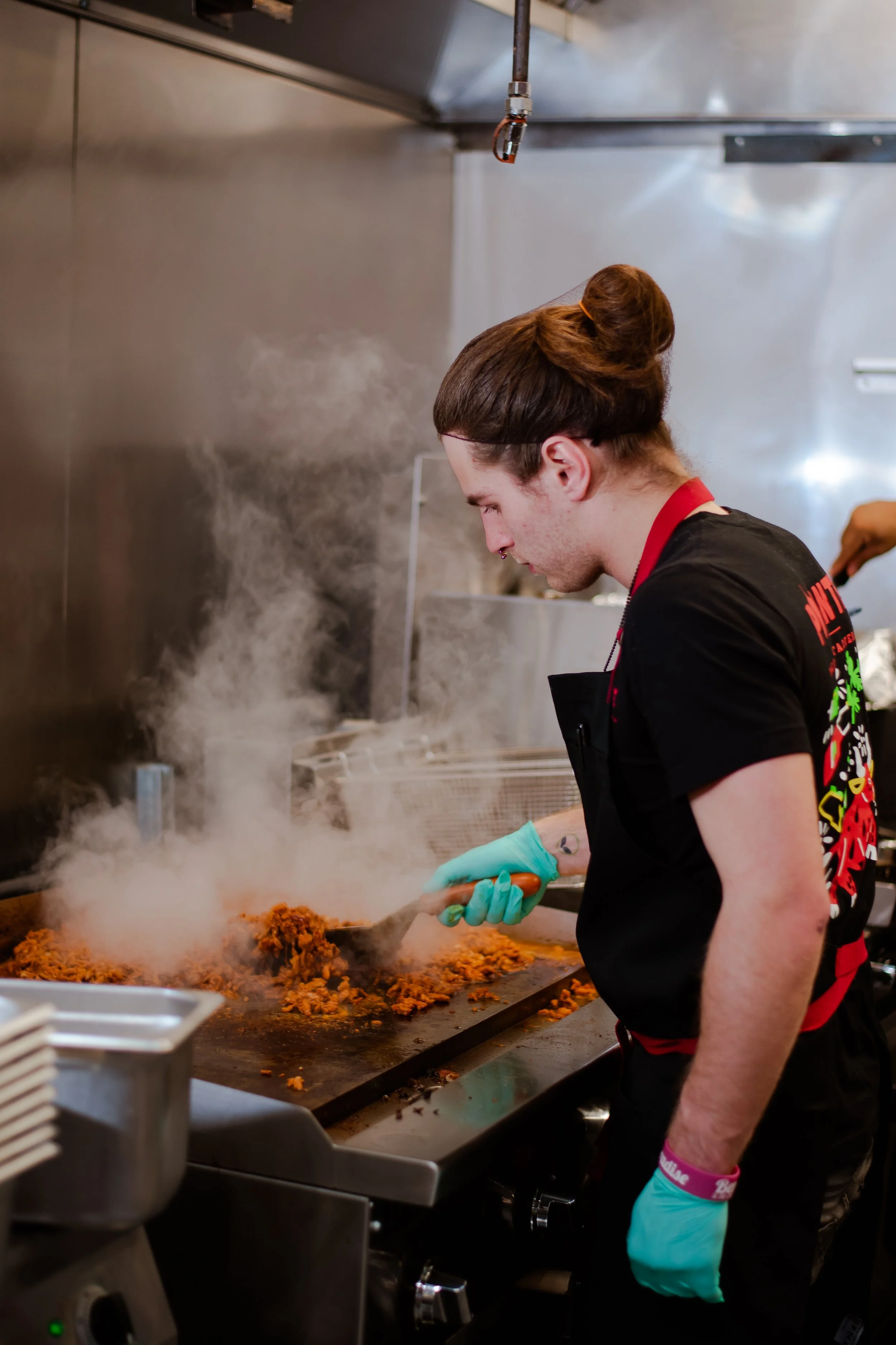 Lifestyle behind the scenes images of a restaurant.