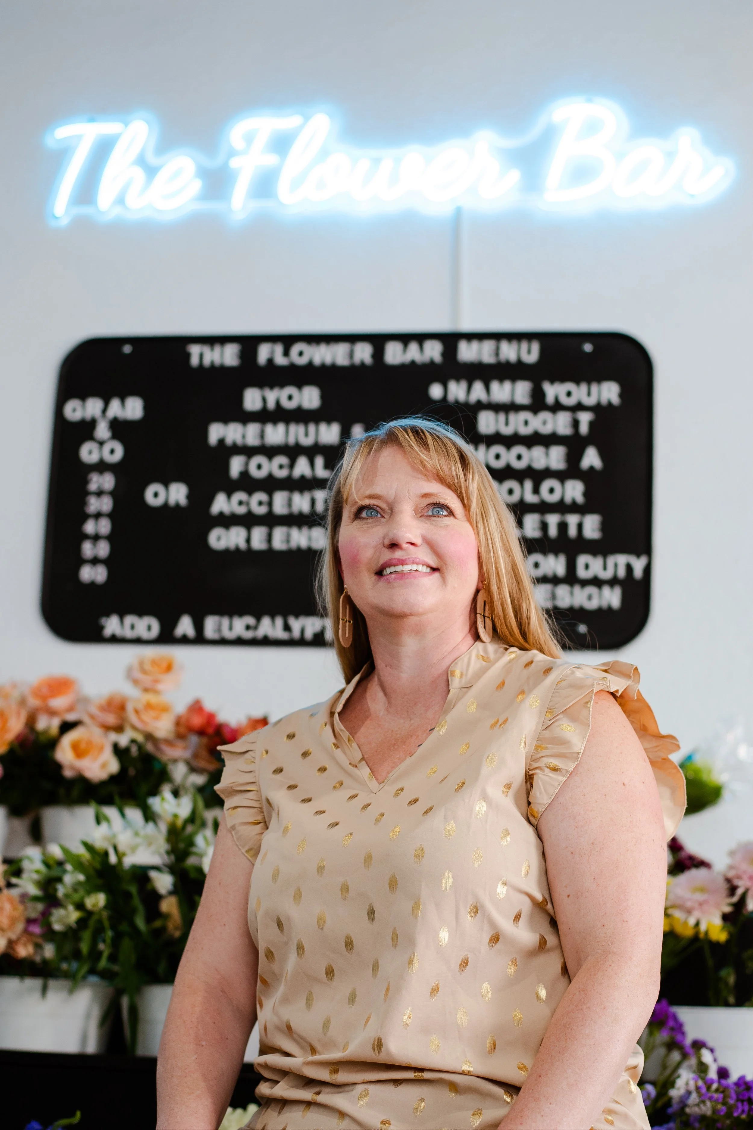 Lifestyle branding for a florist.