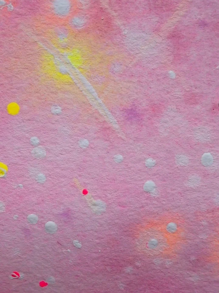 Glitter painting but without the glitter. 

Still undecided if I hit the mark because it&rsquo;s also giving cotton candy nebula, but either way my inner child is happy. Don&rsquo;t forget to make time for play! :)

#emergingartist #glitterpainting #
