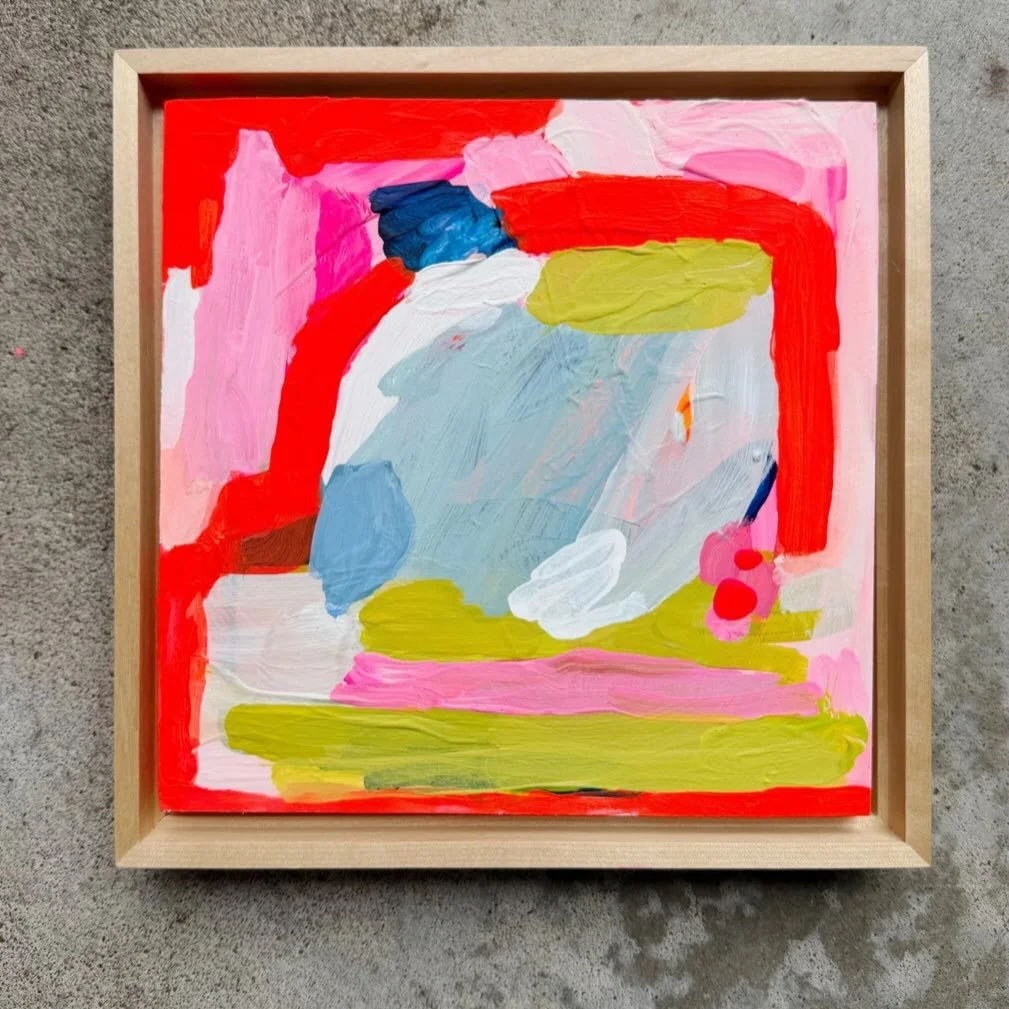 Happy Saturday ✌️

Mid Sentence 
8x8
Acrylic, gouache, and flashe on panel 

#emergingartist #abstractartist #colorfieldartist #abstractpainter #abstractpainting