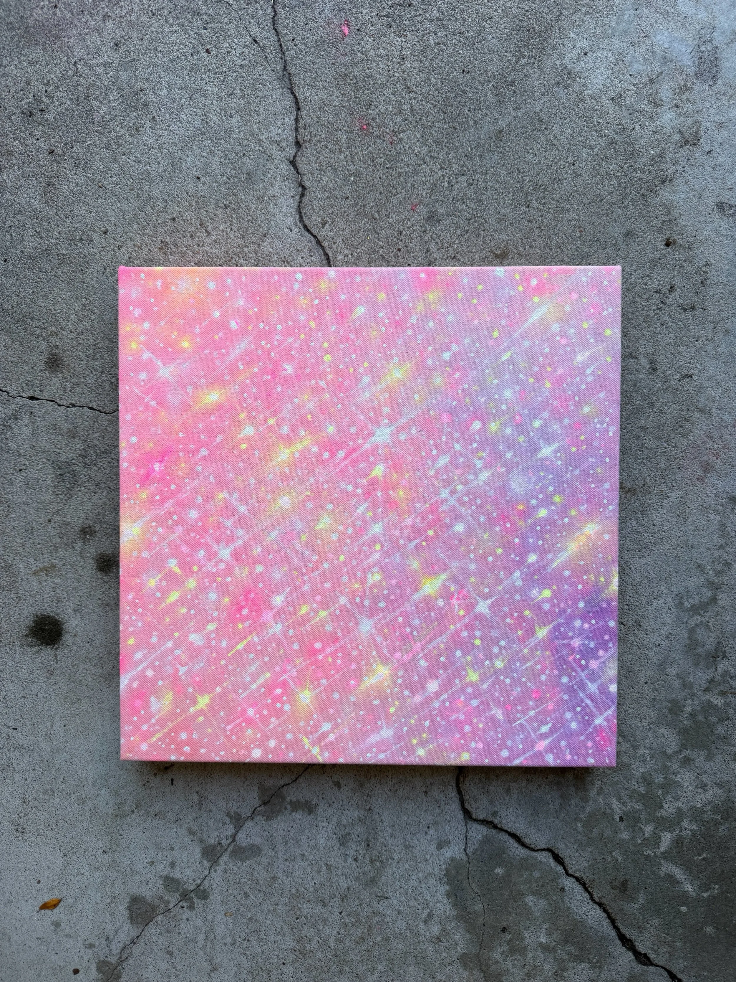 One of my preschool students the other day said &ldquo;Miss Alycia, it&rsquo;s not art without glitter&rdquo; then headed to the glitter box and doused her painting in glitter. This girl knows what&rsquo;s up. 

Glitter Painting No. 2
12x12 acrylic o
