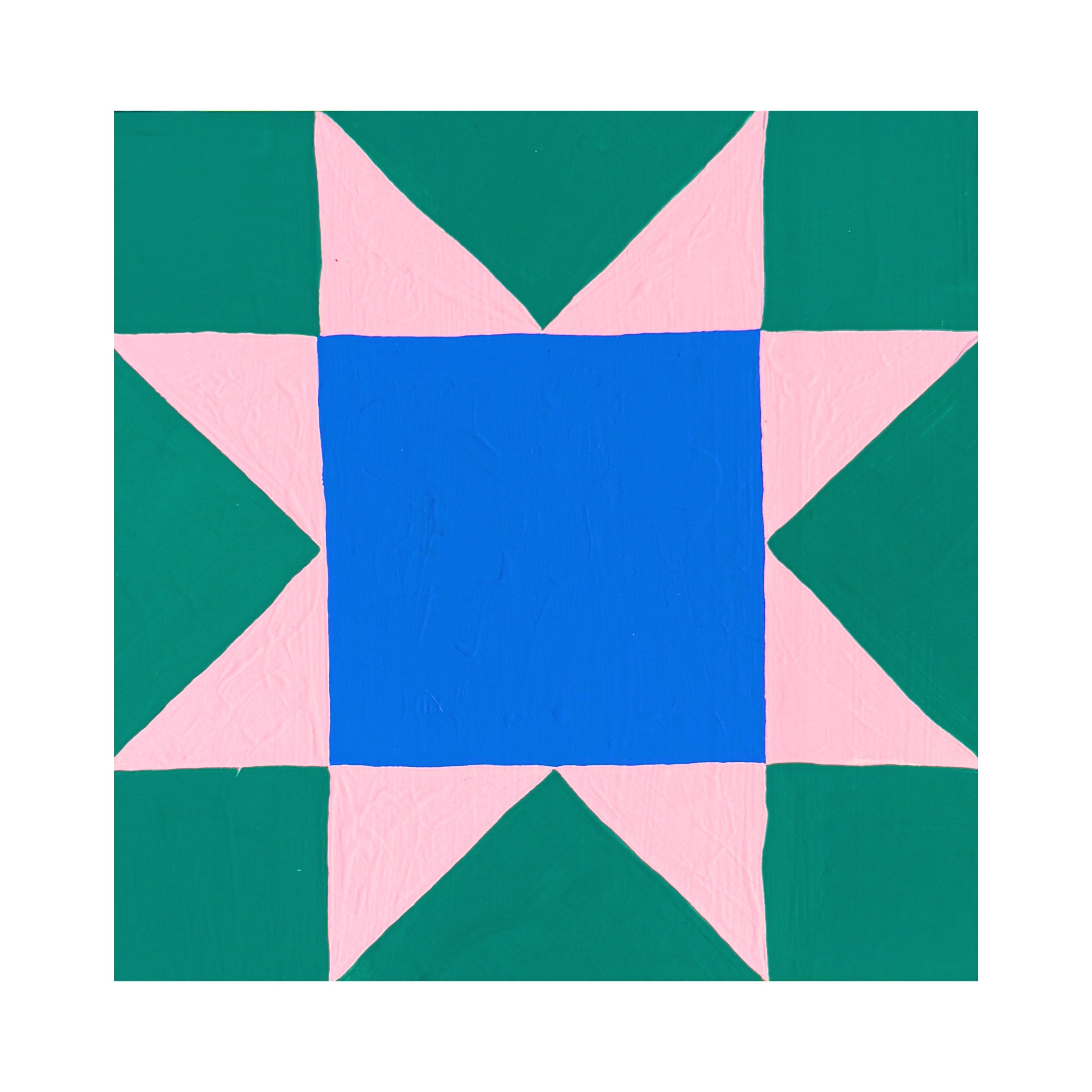 Sawtooth Star Colorblock (Green)