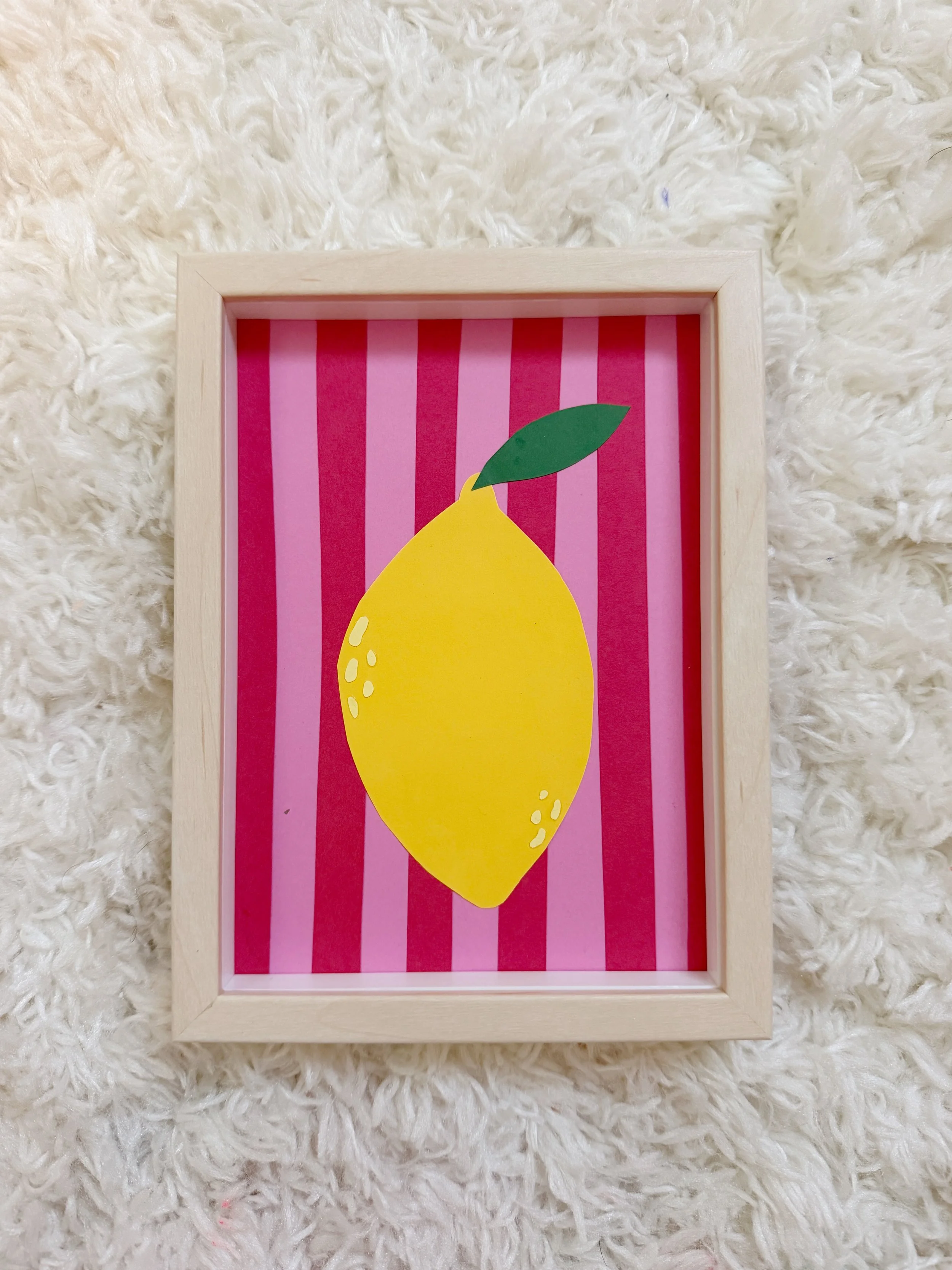 Lemon Paper Cut Collage