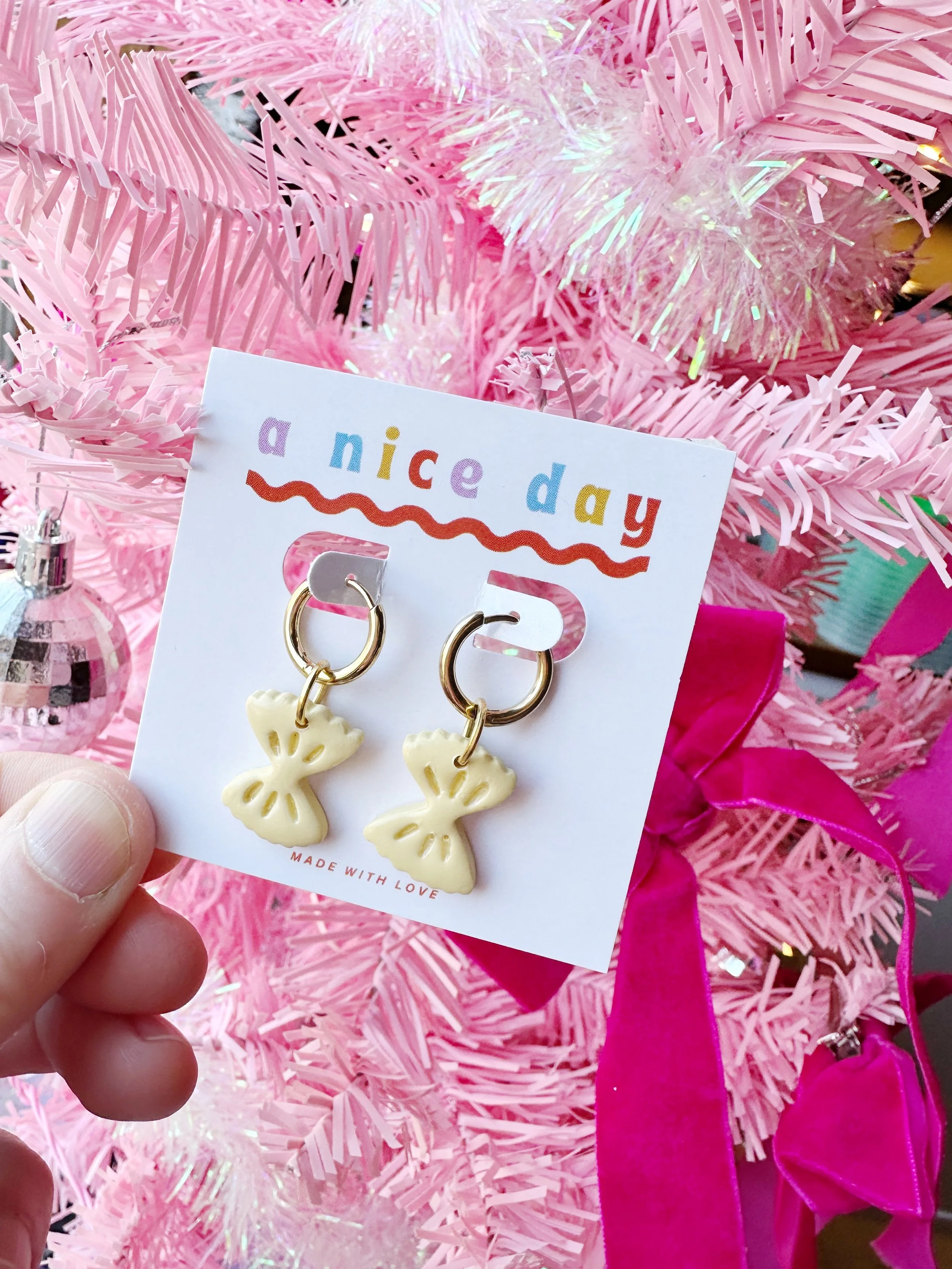 Farfalle Pasta Earrings