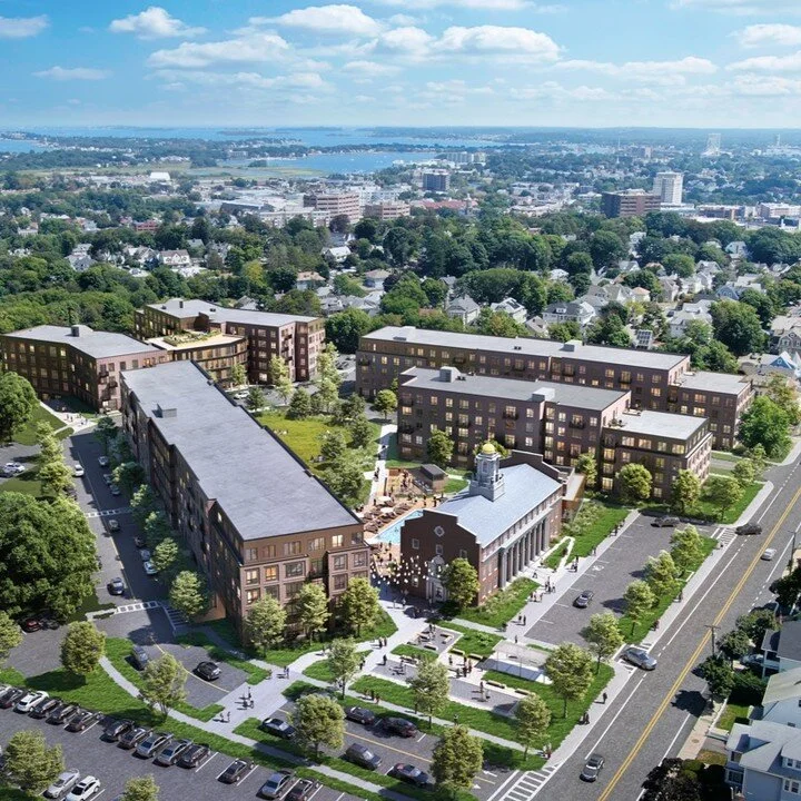 Current Project Highlight: Ashlar Park, in the heart of Quincy, MA. CURRENTLY UNDER CONSTRUCTION. Guided by FoxRock Properties, we teamed with @arrowstreet architects to design a 465-unit multi-family community connected by landscape. The project is 