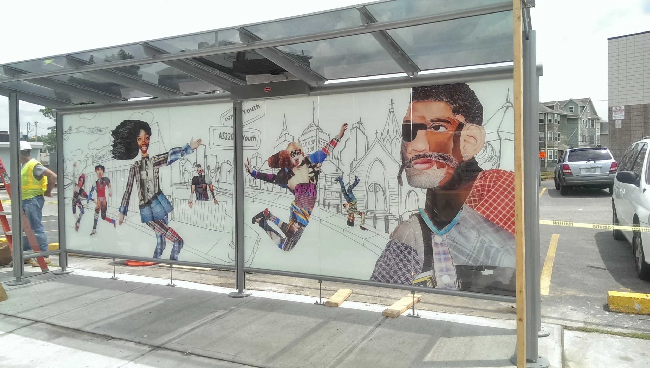 Providence's Bus Shelters Are Being Installed