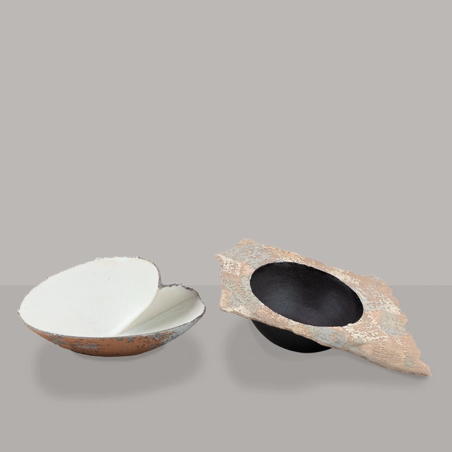 Pair of Decorative Sculptural Bowls