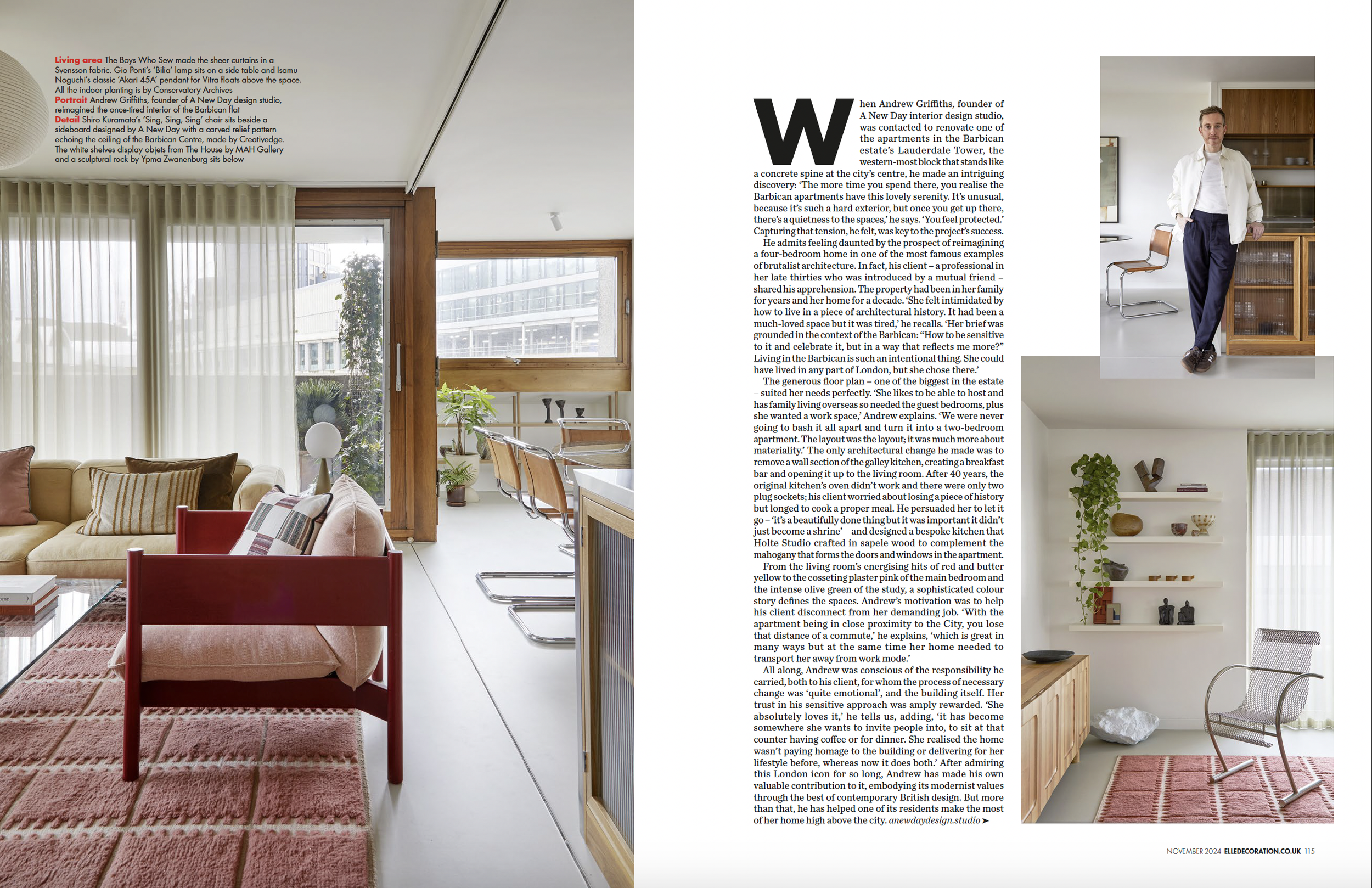 Elle Decoration November 2024 I Design A New Day I Styling Paula May Evans I Photography Anna Stathaki