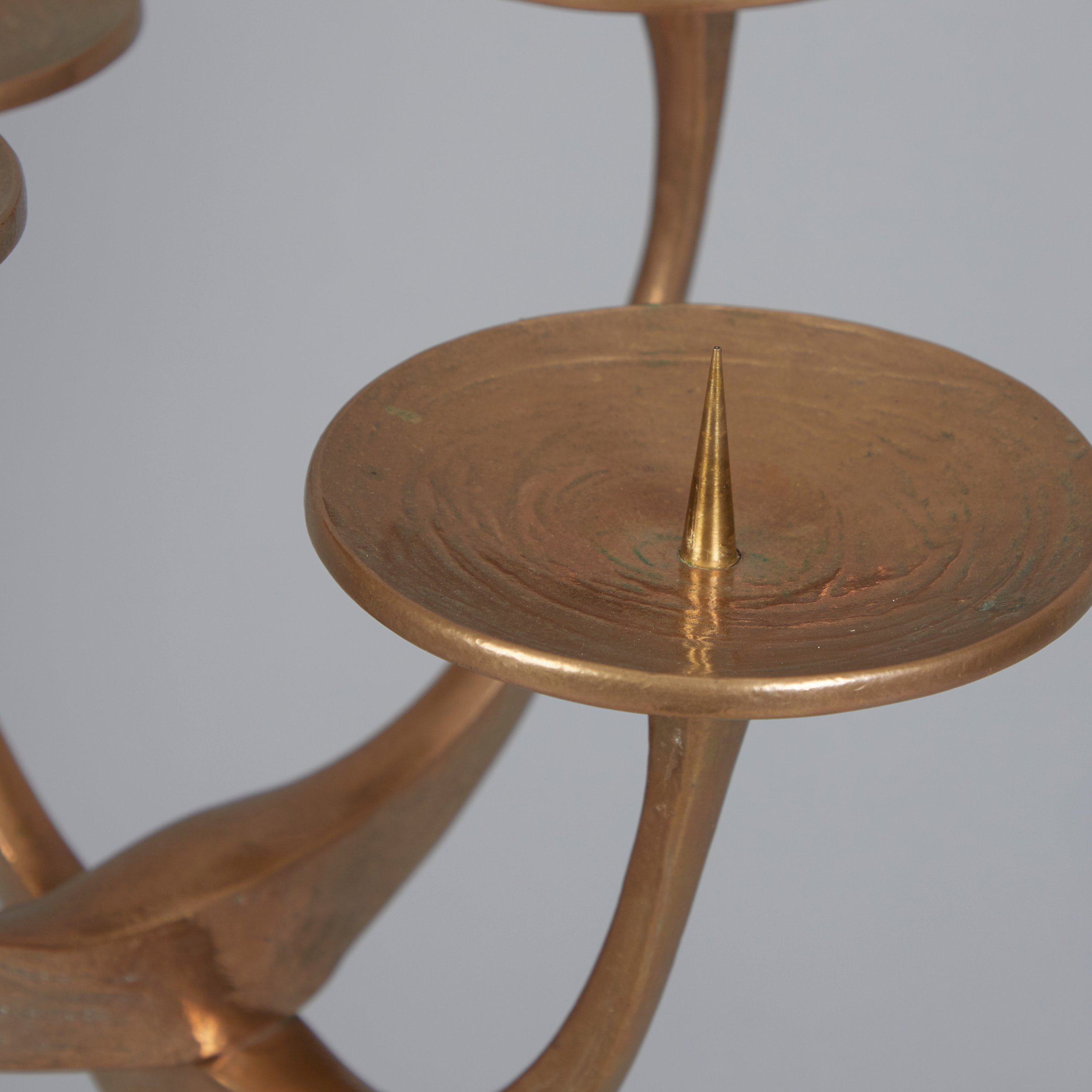 Brutalist bronze floor candle holder by TOBIAS HARJES_3.jpg