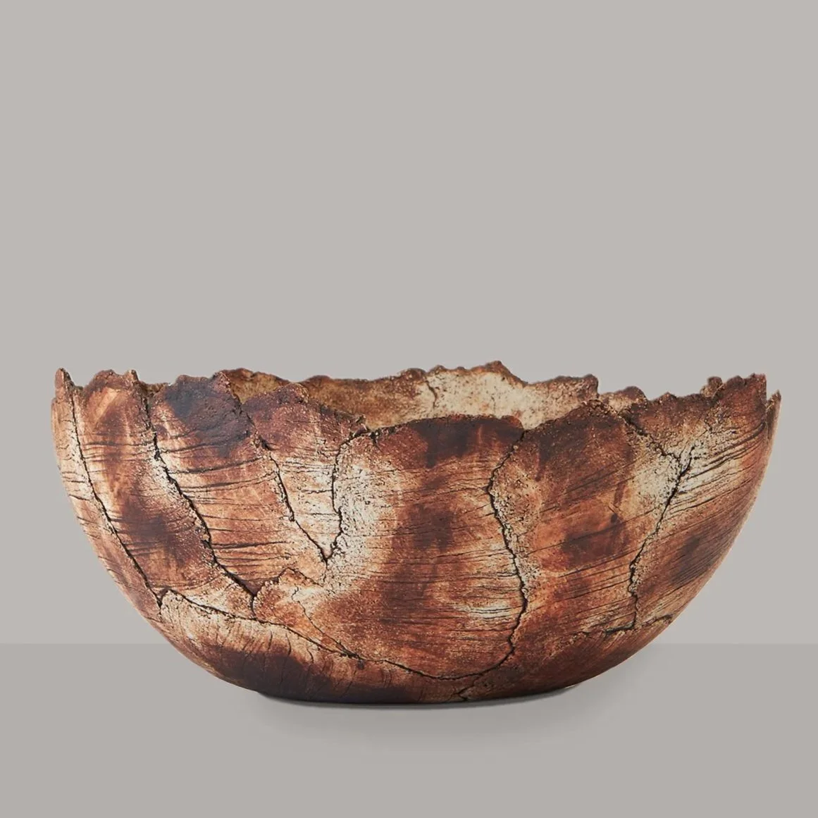 Large decorative stoneware bowl, by Ulla Viotti (B.1933)