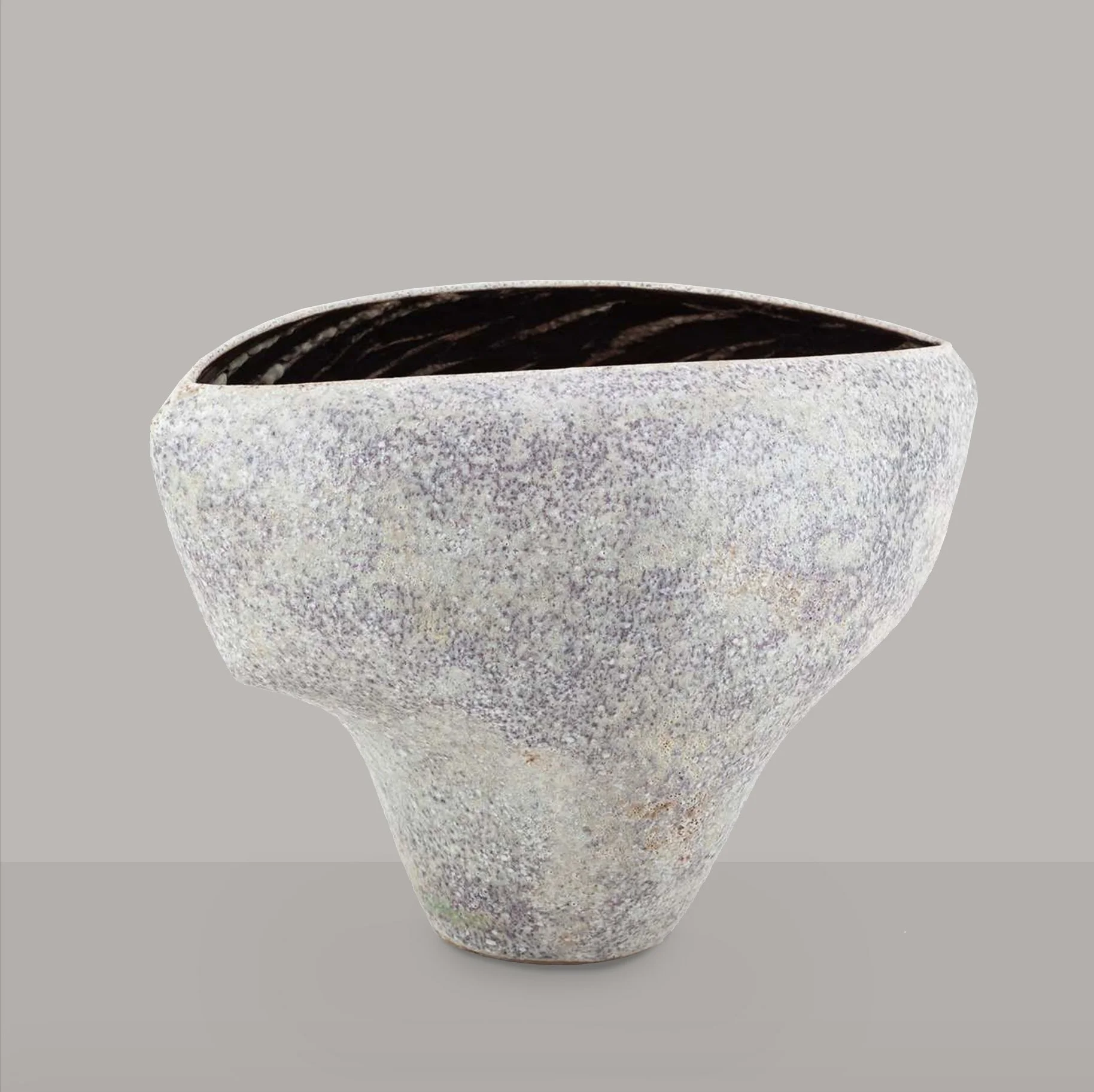 CHRIS CARTER (born 1945); a cloven stoneware bowl_1_1.jpg