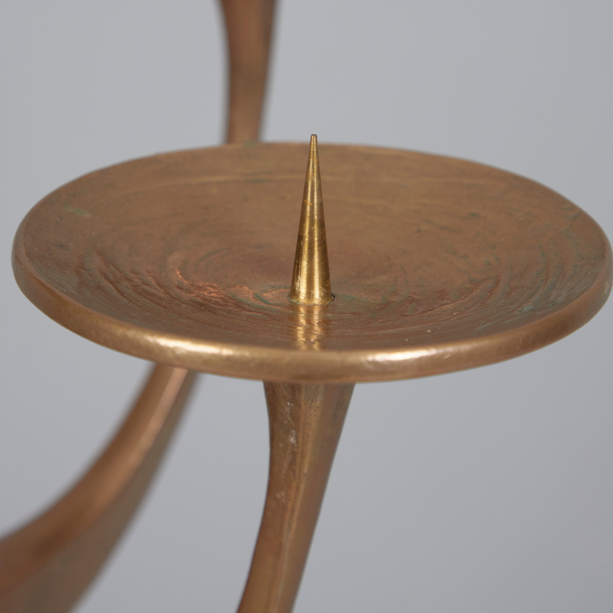 Brutalist bronze floor candle holder by TOBIAS HARJES_2.jpg