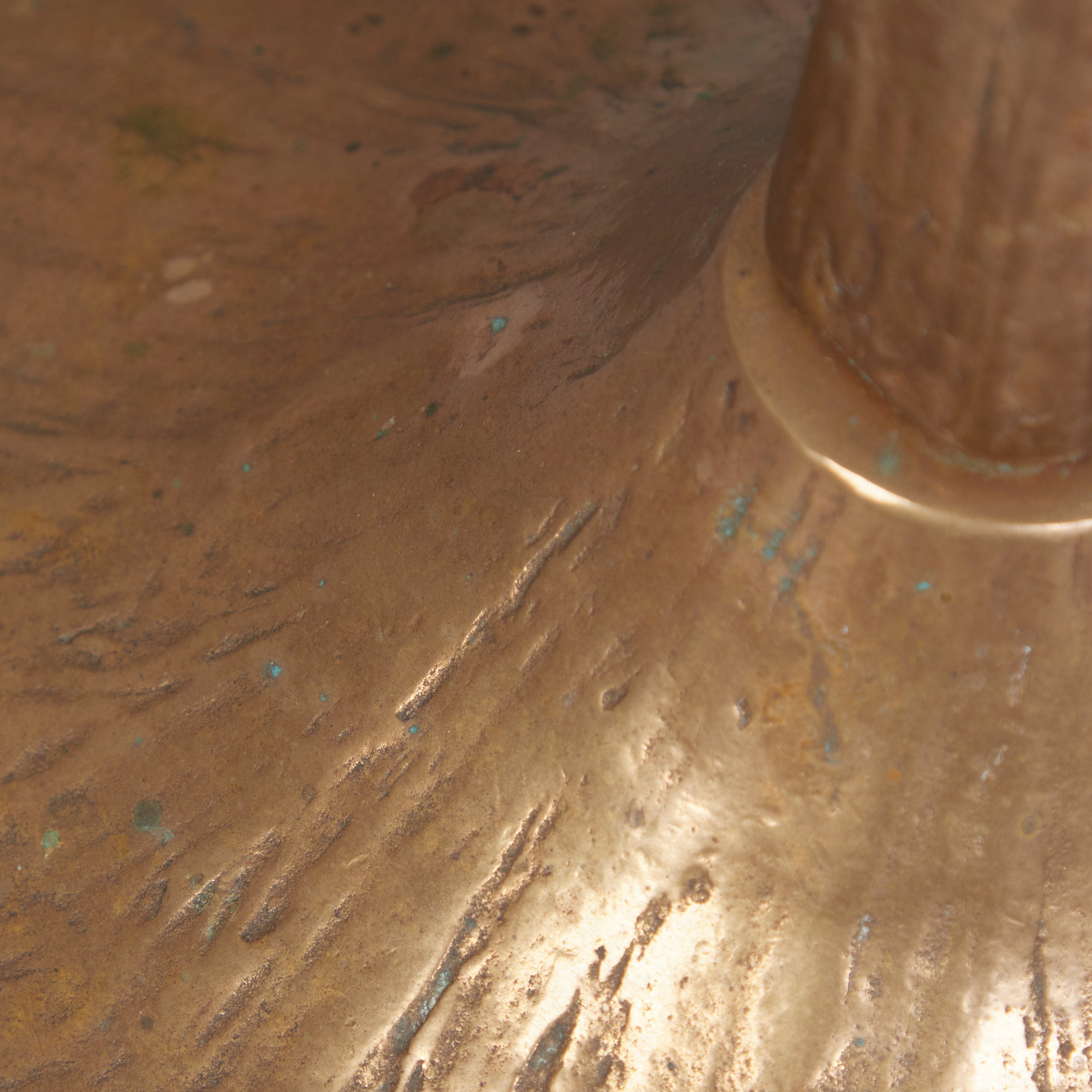 Brutalist bronze floor candle holder by TOBIAS HARJES_4.jpg