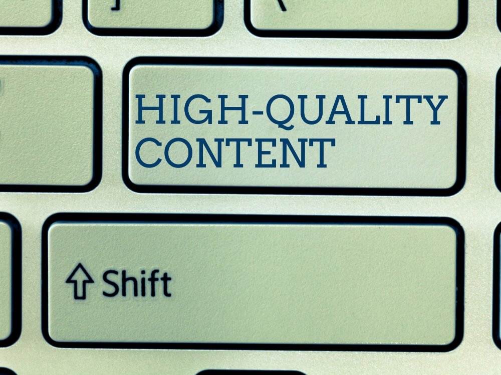 quality website content is a top recommendation by Cullen Fischel