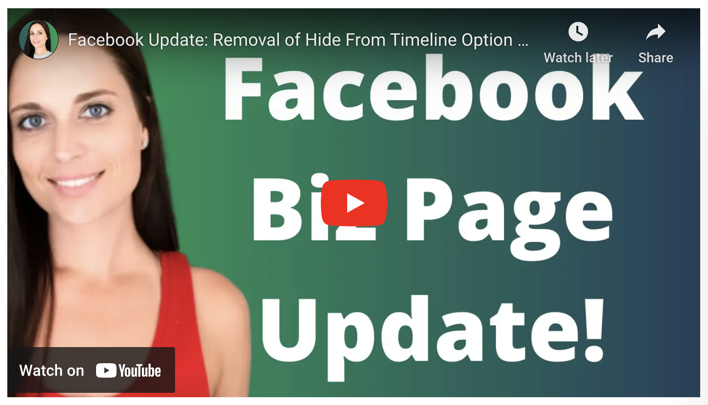 Facebook Update: Removal of Hide From Timeline Option (2020)