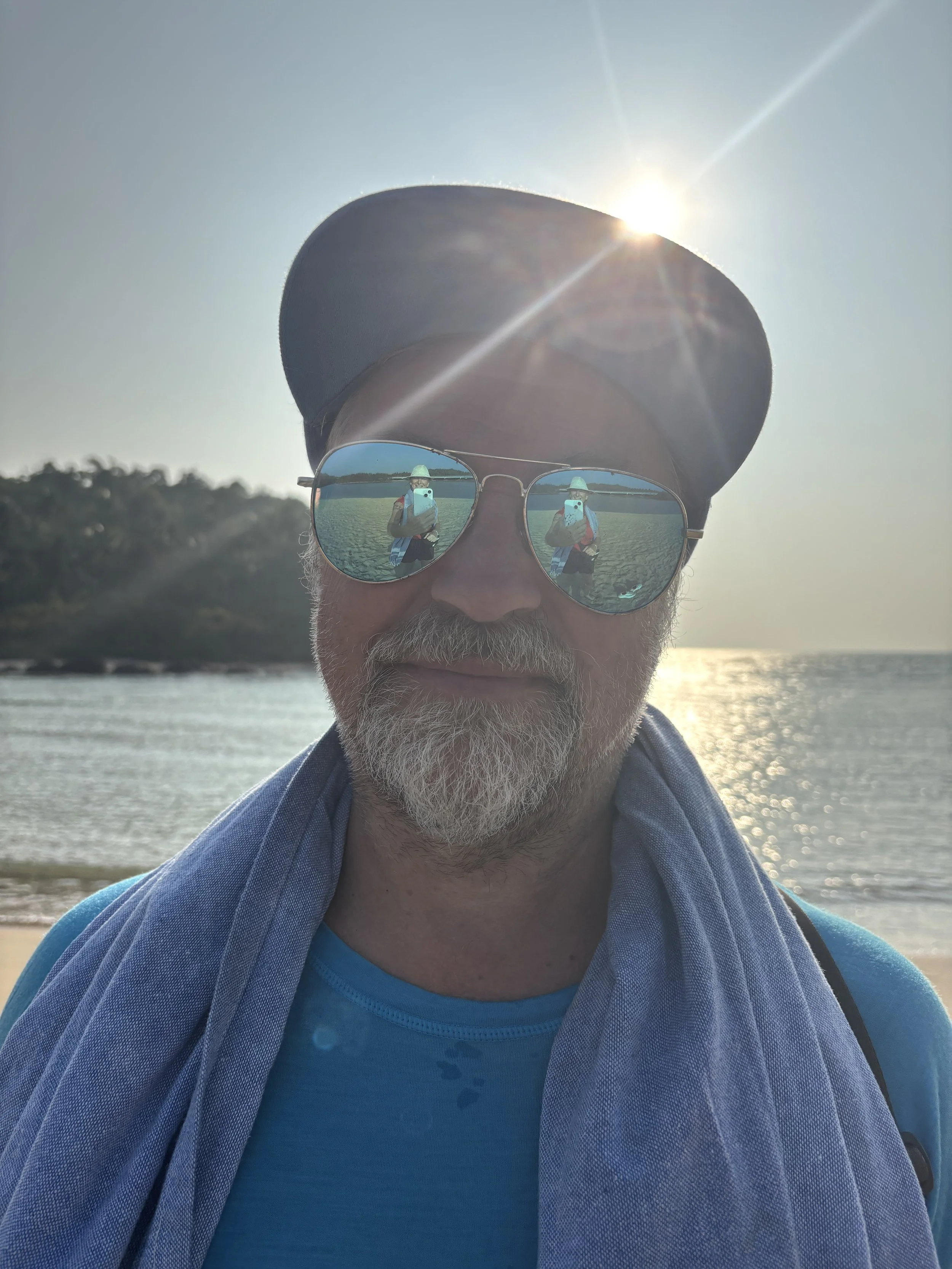 India beautywalk Goa Sandra Butel waves the field coaching consciousness Shrinking positivity mental fitness beach