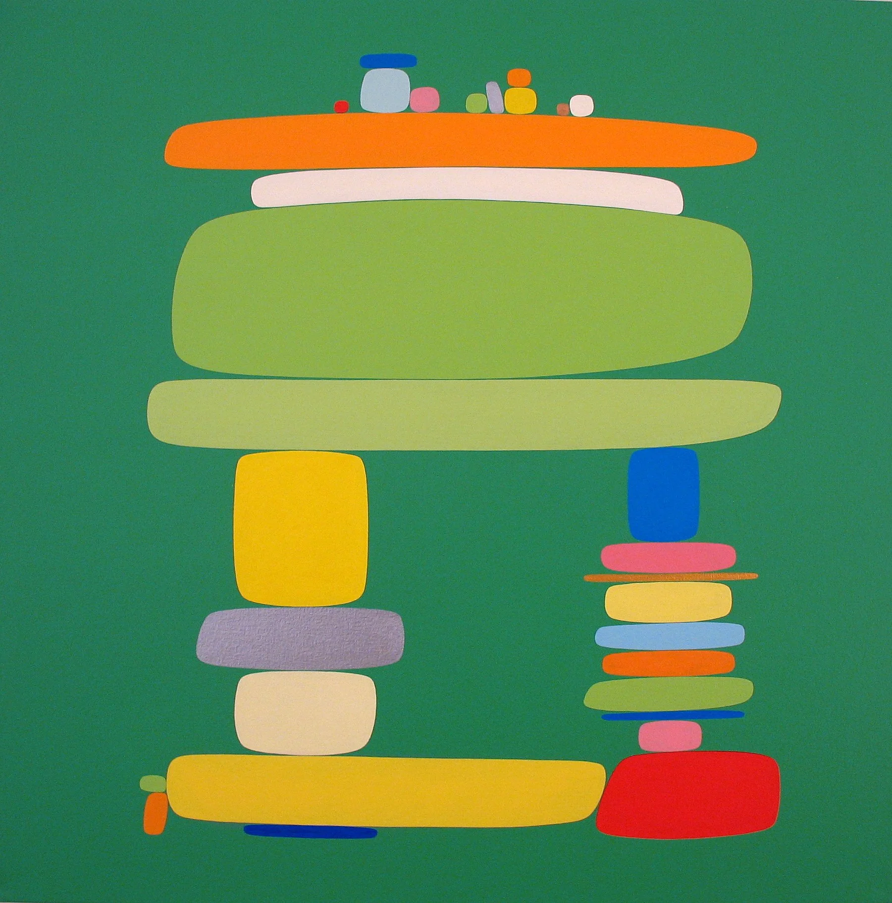 Untitled, acrylic on canvas, 32 x 32 in.