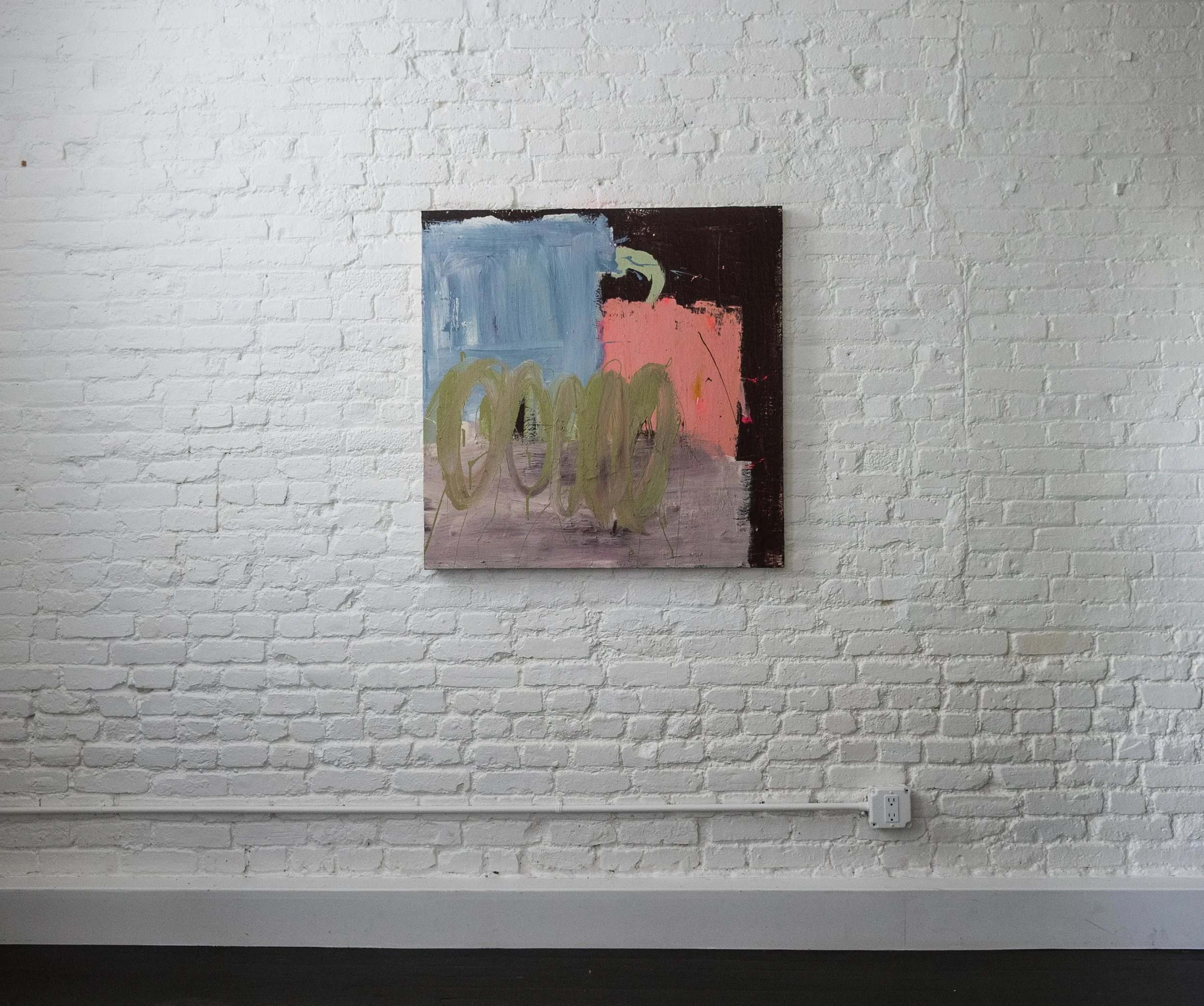 Chaotic First Impression - 36" x 36" - Acrylic on Stretched Canvas 