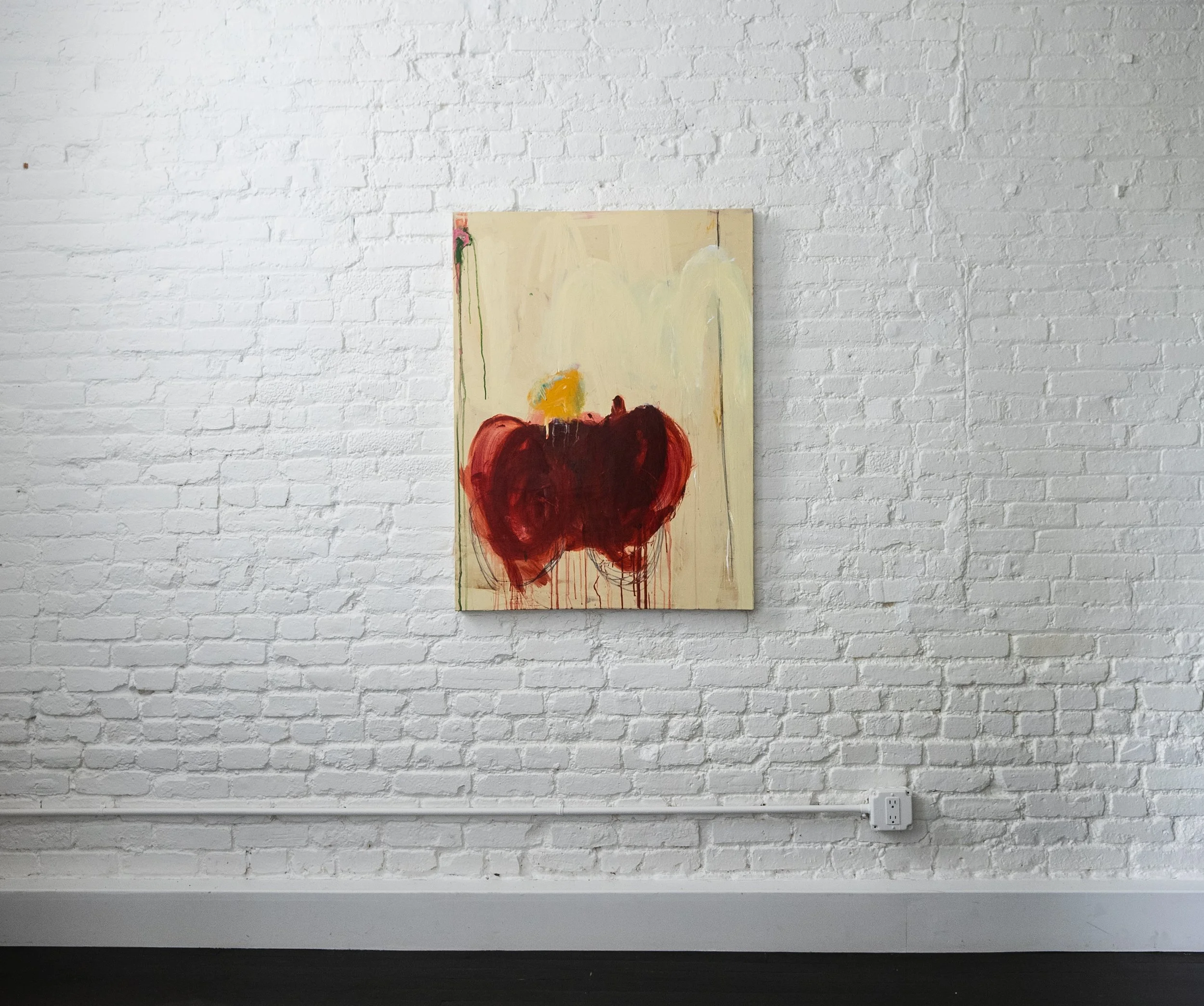 Swedish Parking Violation - 30" x 40" - Acrylic + Charcoal on Stretched Canvas 