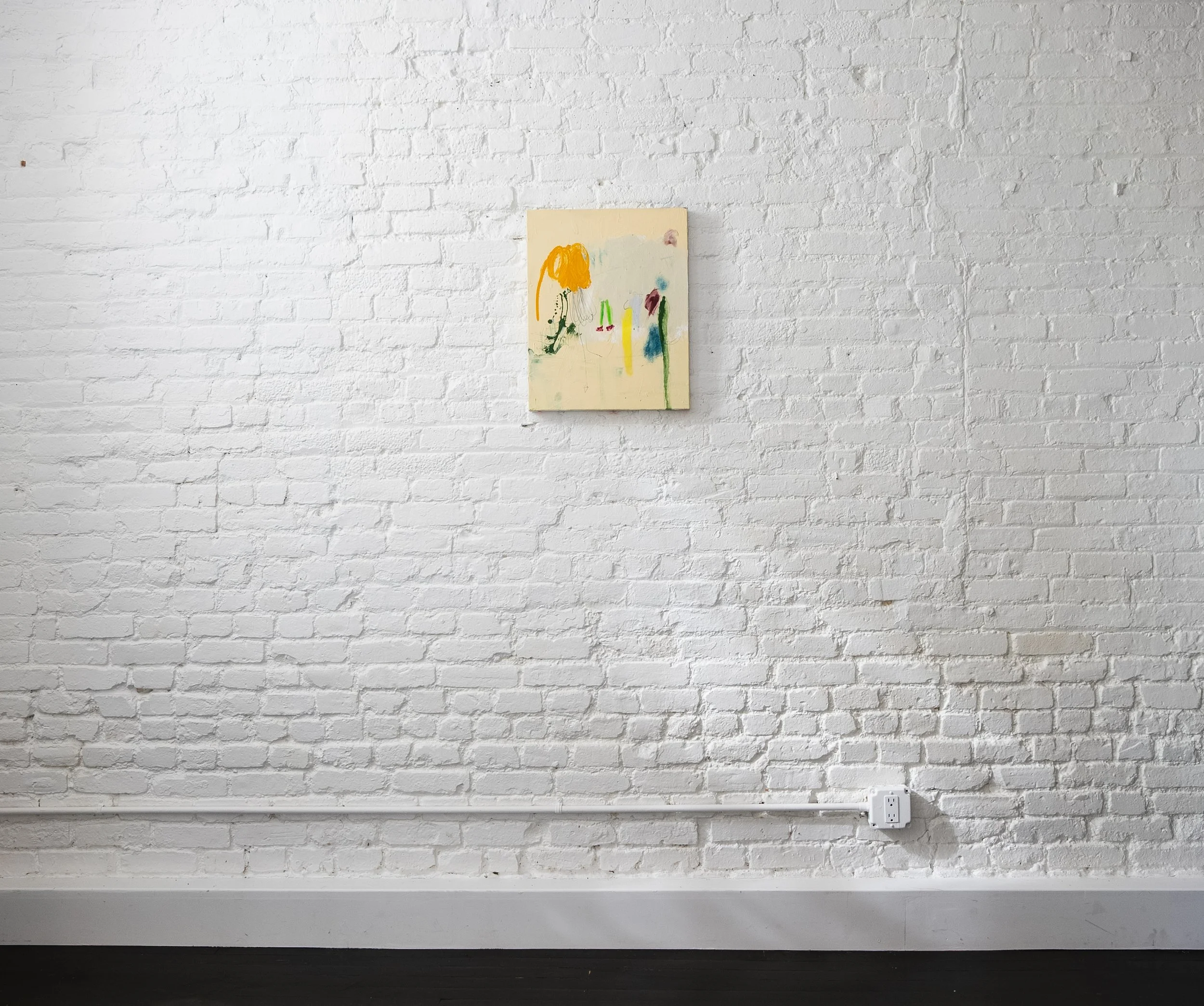 Pay Me in DKK - 16" x 20" - Acrylic + Pastel on Stretched Canvas 