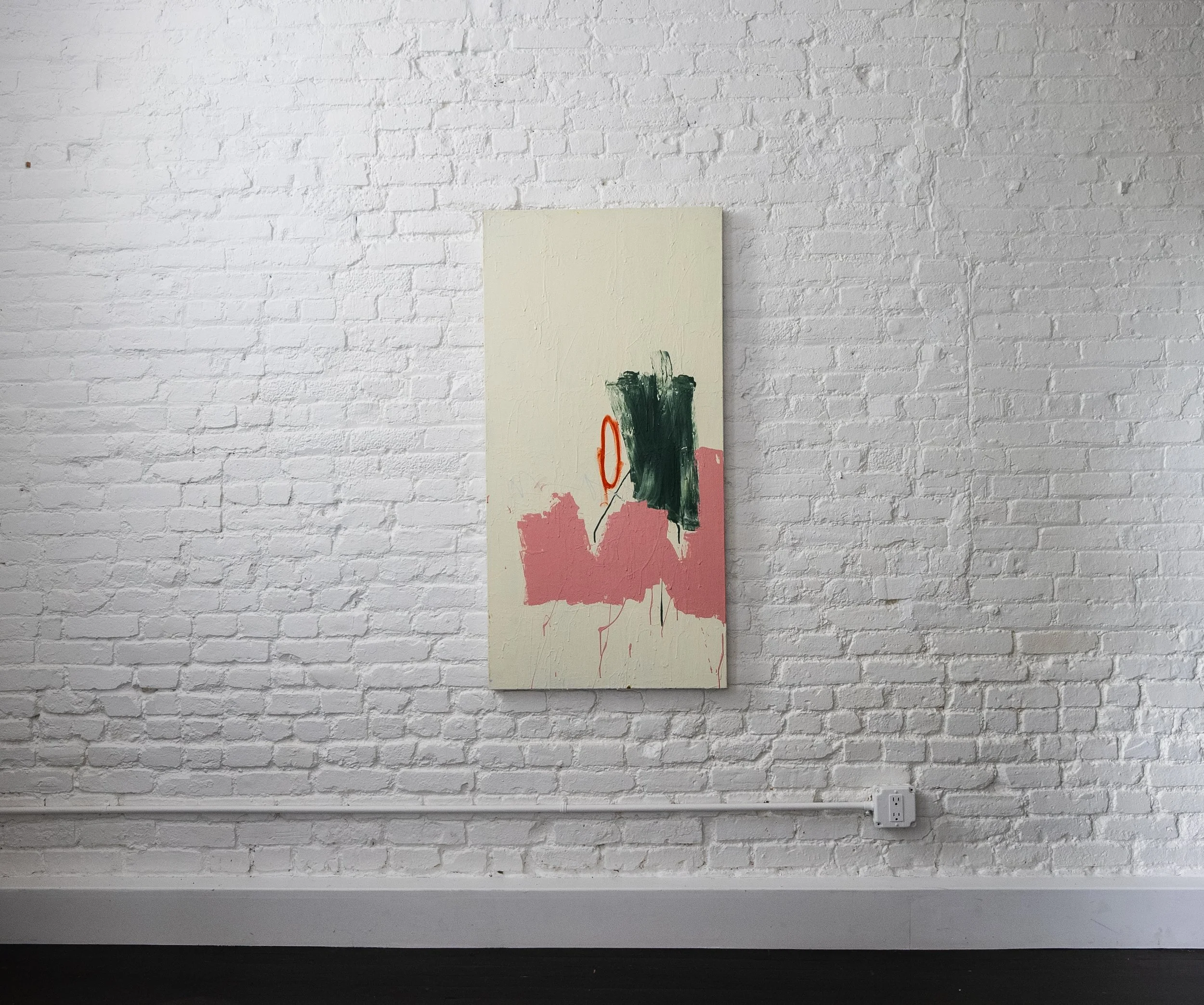 Talking With Your Mouth Full (2) - 24" x 48
- Acrylic + Oil Stick + Pastel on Stretched Canvas 