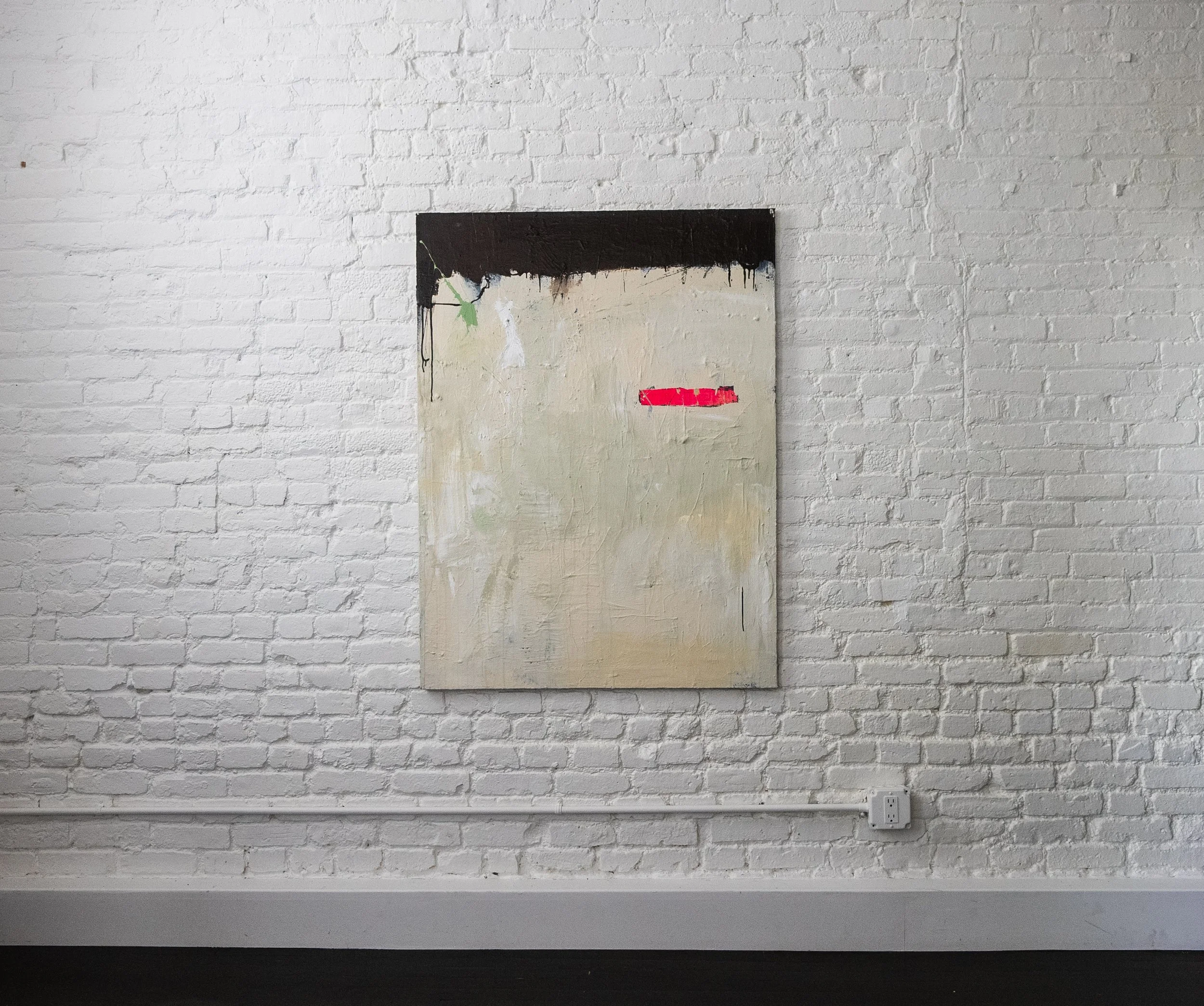 There's a Sale on Tumbled Rose Quartz! - 36" x 48" - Acrylic + Collage on Stretched Canvas 