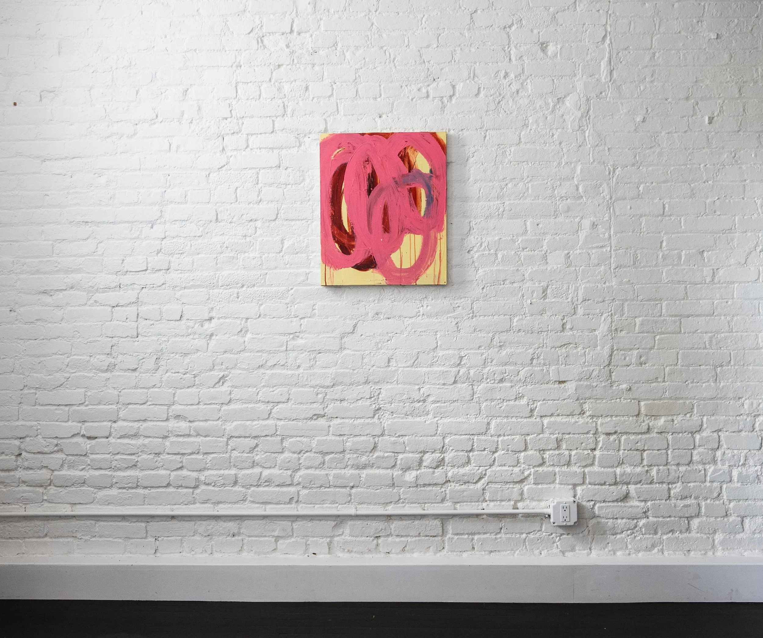 Lemonade Stand - 20"x 24" - Acrylic + Pastel on Stretched Canvas 