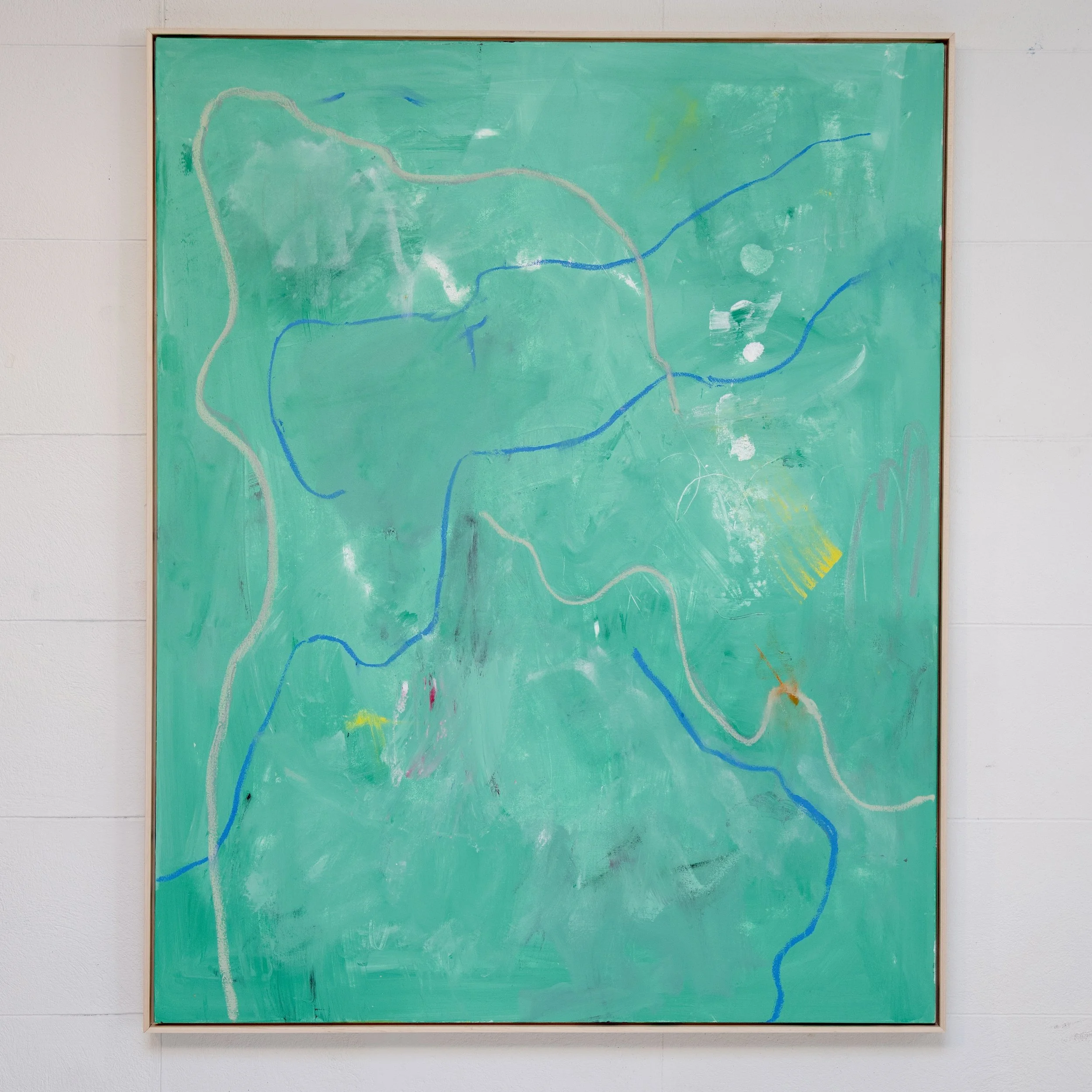 "Unpolished Emerald" - 48" x 60" -$3150