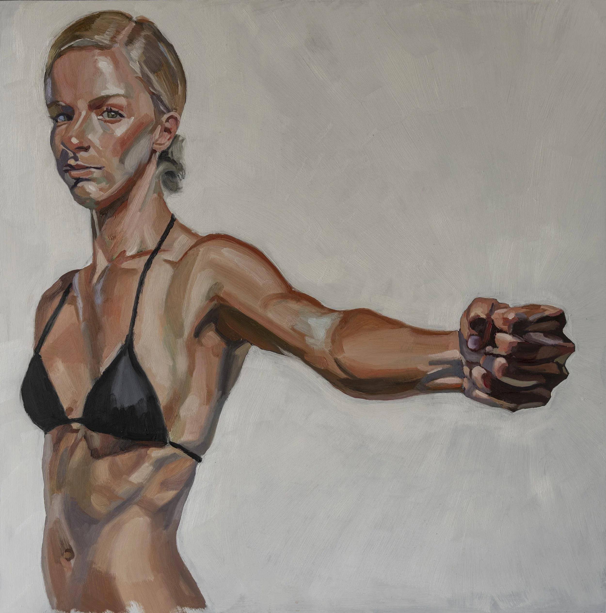 Figure, oil, 24 x 24 inches (sold)