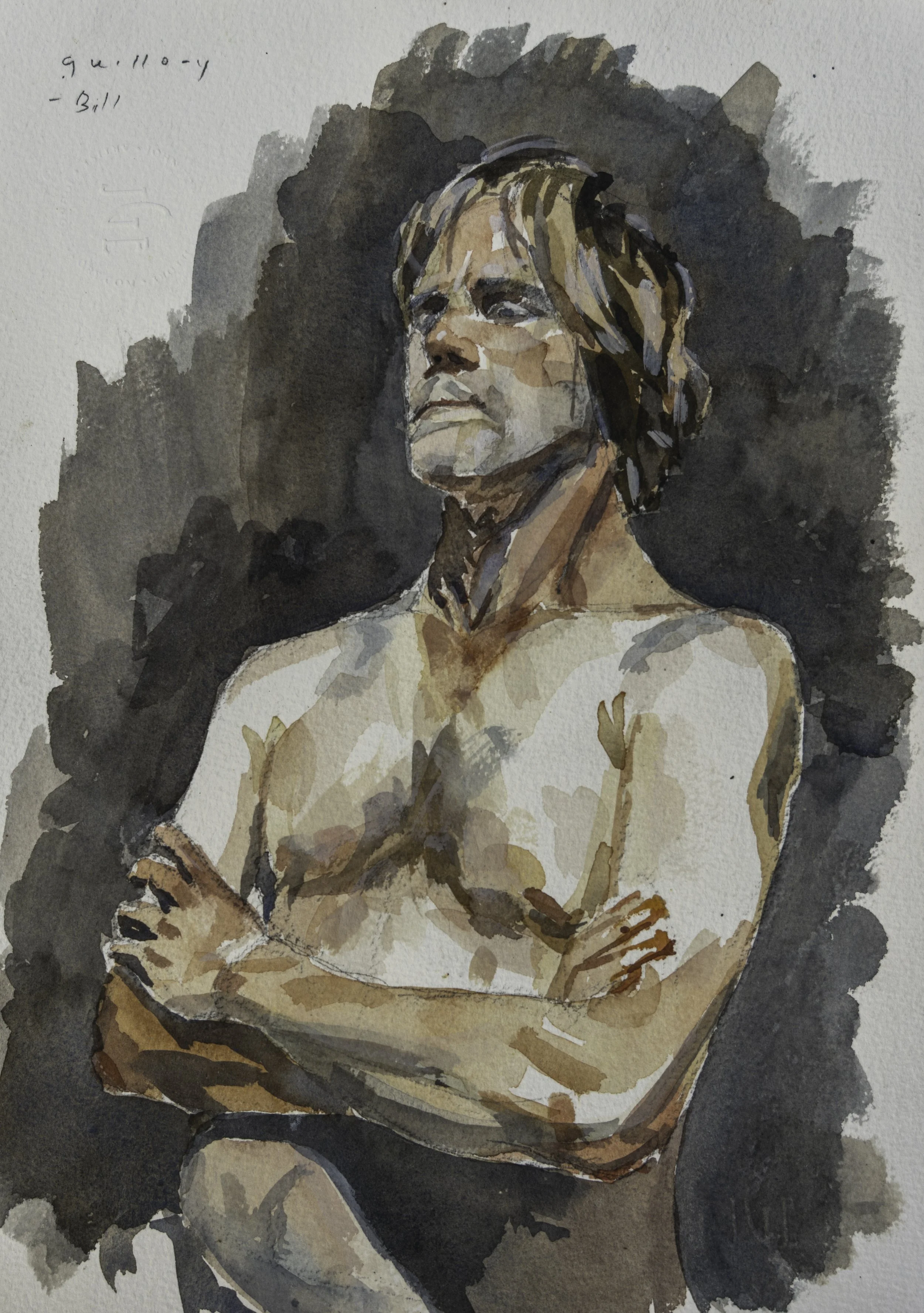 Friend, watercolor, 12 x 16 inches