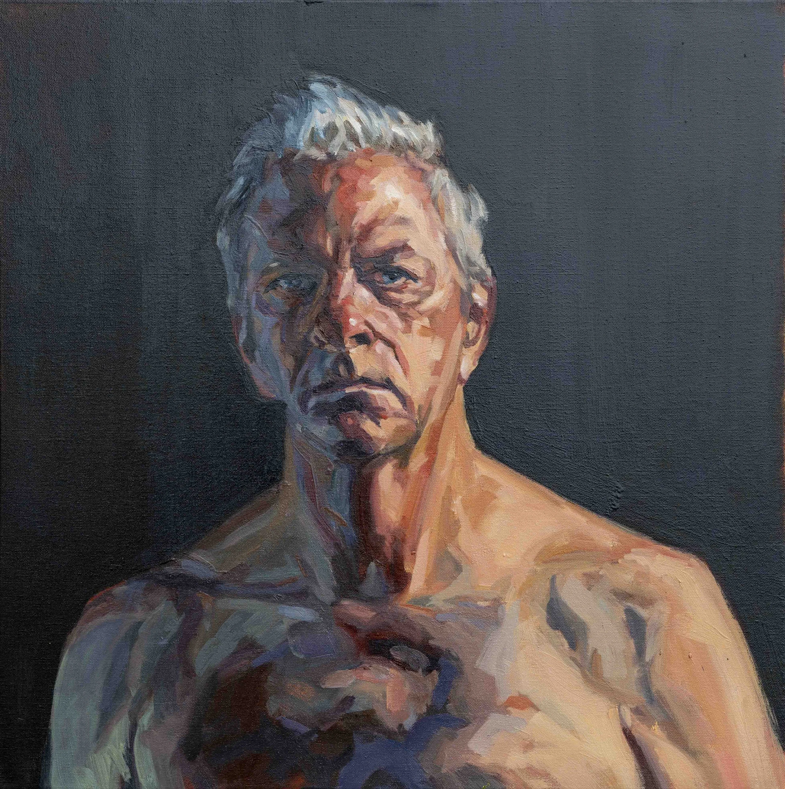Self-portrait, 24 x 24 inches
