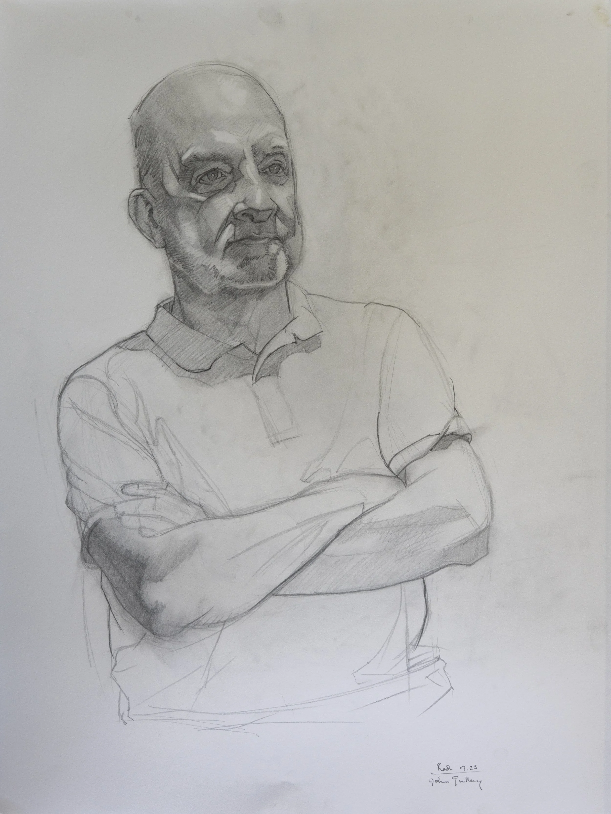 Rod, pencil on paper, 18 x 24 inches