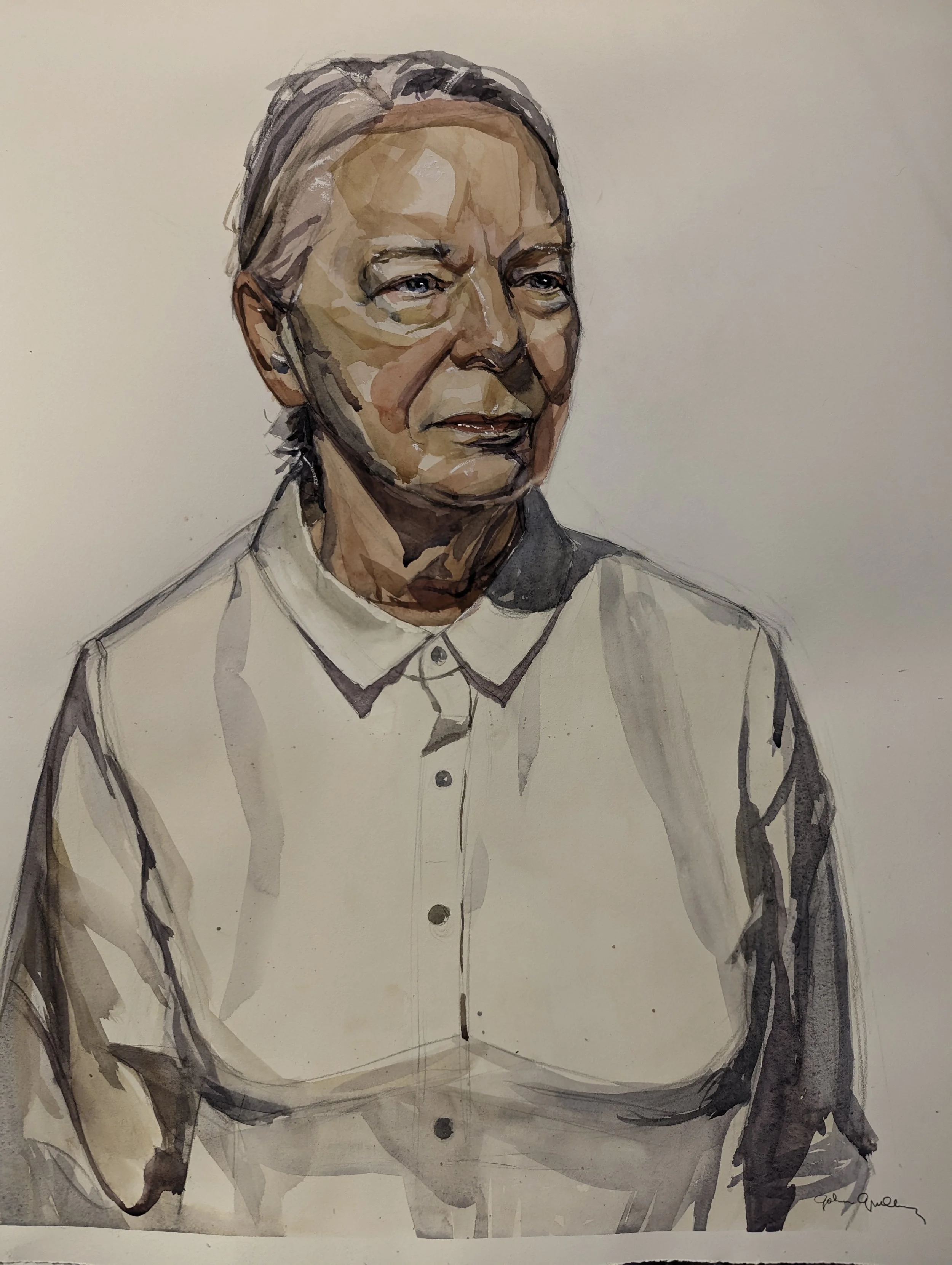 Mary, watercolor, 24 x 34 inches