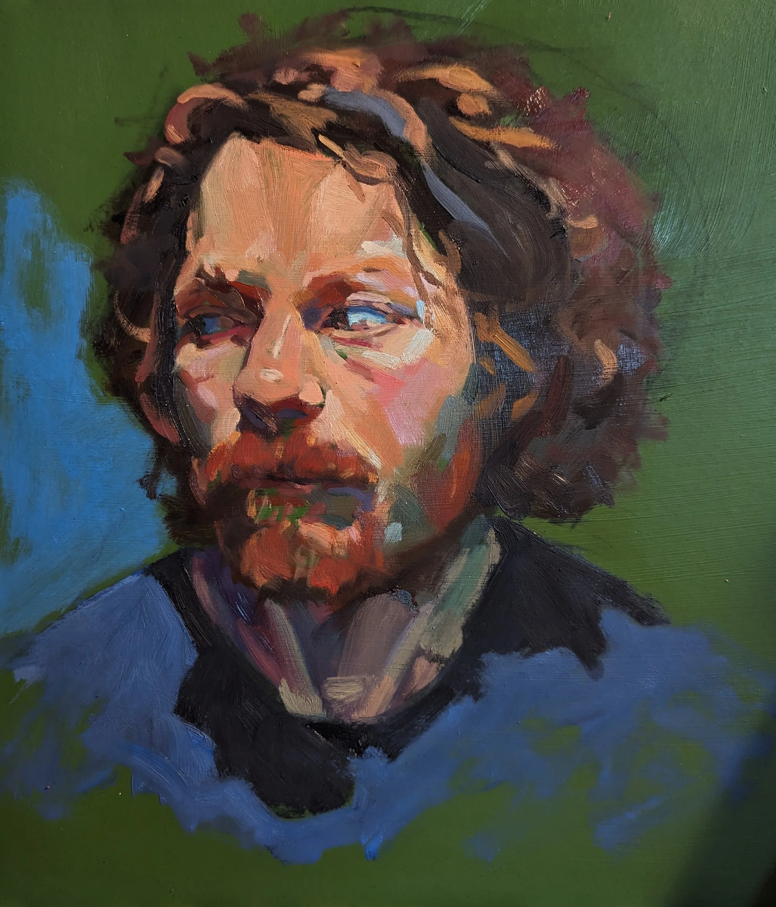 Kory, oil, 10 x 12 inches