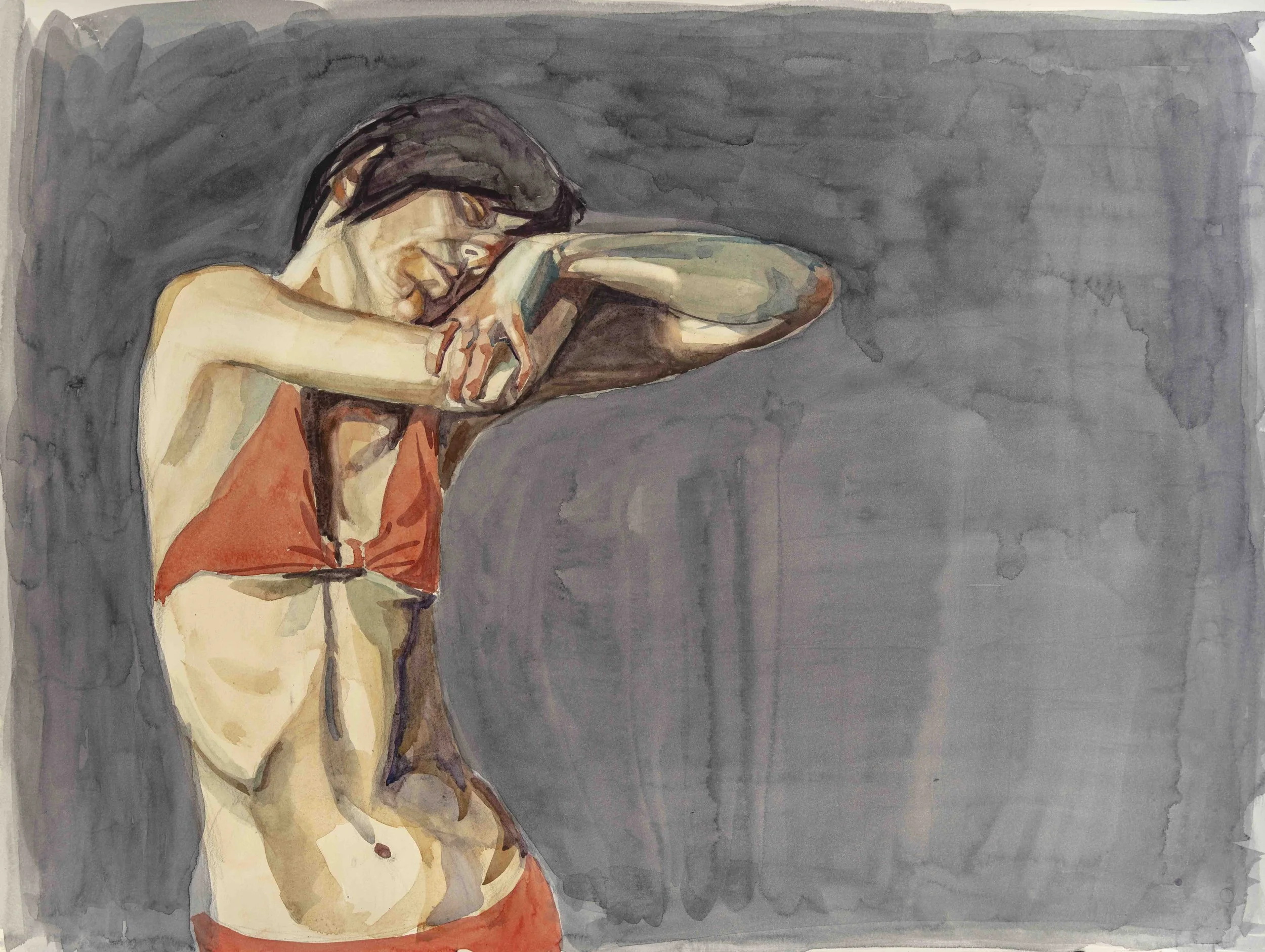 Figure, watercolor, 18 x 24 inches 