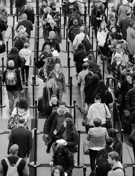The Participatory and Introspective Act of Standing in line at TSA
