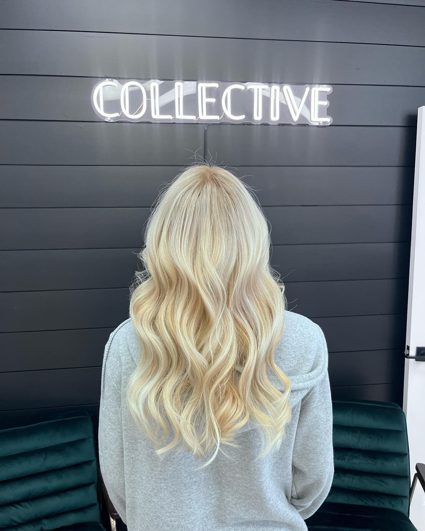 Color correction! Made lots of progress to our end goal 😊 can you believe she was almost black a year ago? Luckily she used professional color only 🙌🏻 we did a full bleach out with a shadow root ! @collectivesalonboston #wellahair #colorcorrection