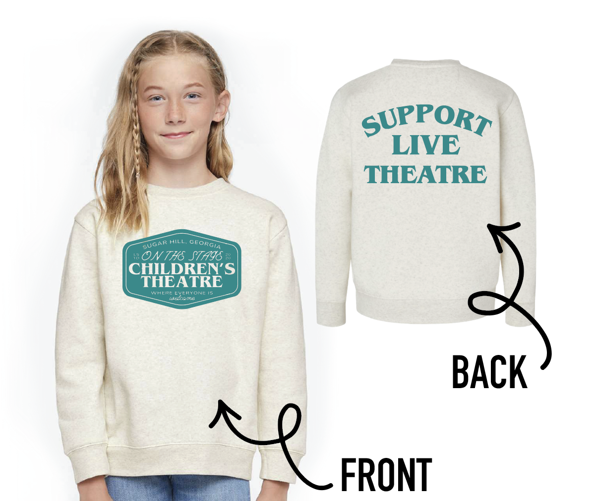 Support Live Theatre Crewneck