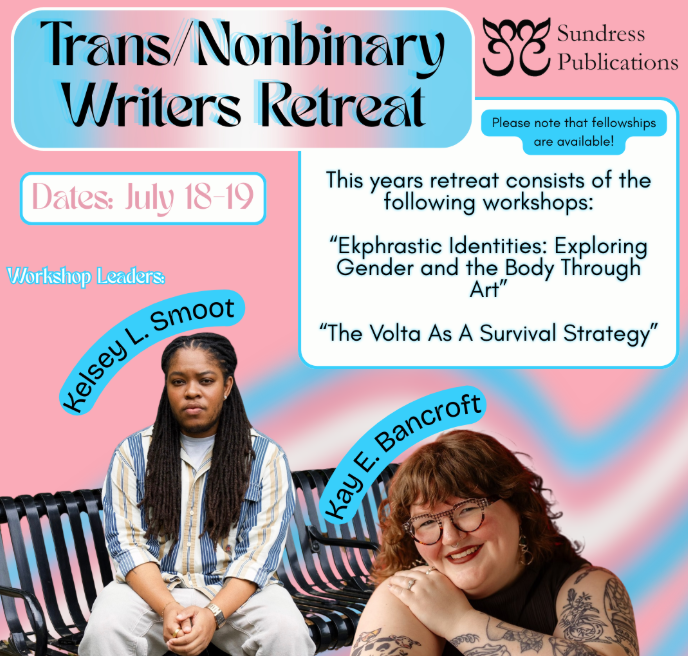 SAFTA 2026 Trans and Nonbinary Writers Retreat