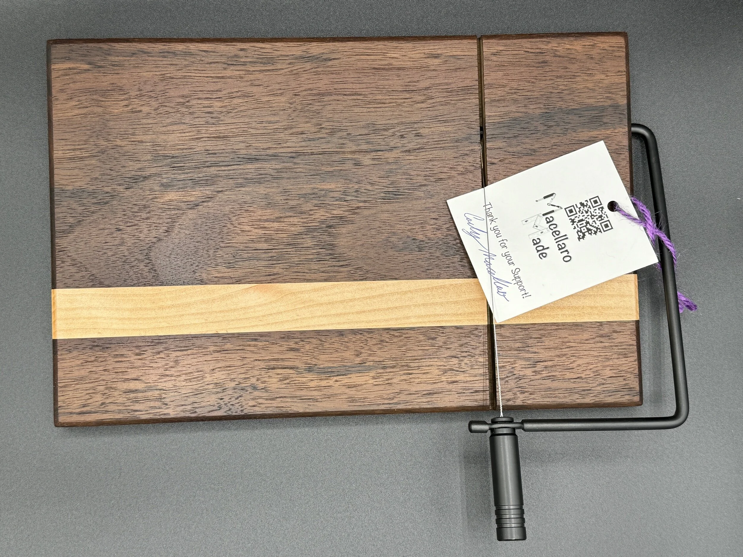 Peruvian walnut cheese slicer