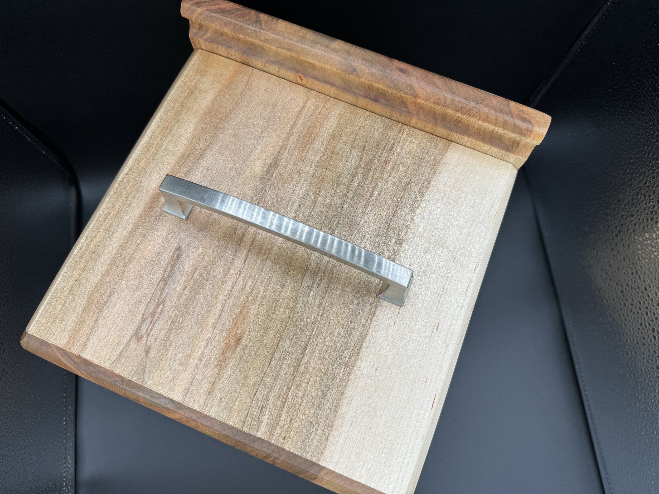 Ambrosia Maple Top Shelf Smoker Box - Natural Finish