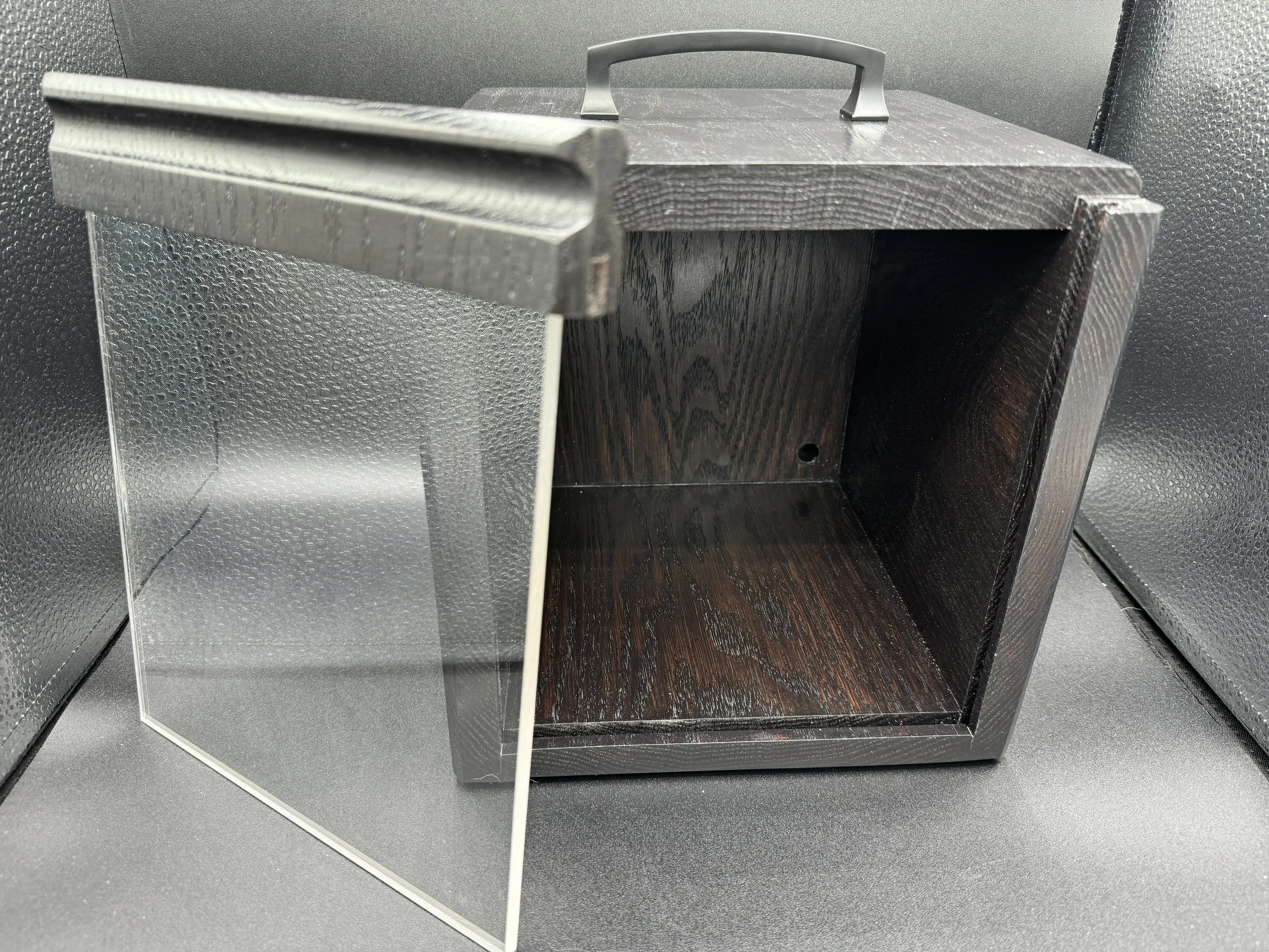 Red Oak Top Shelf Cocktail Smoker Box SB00008 - Espresso stain