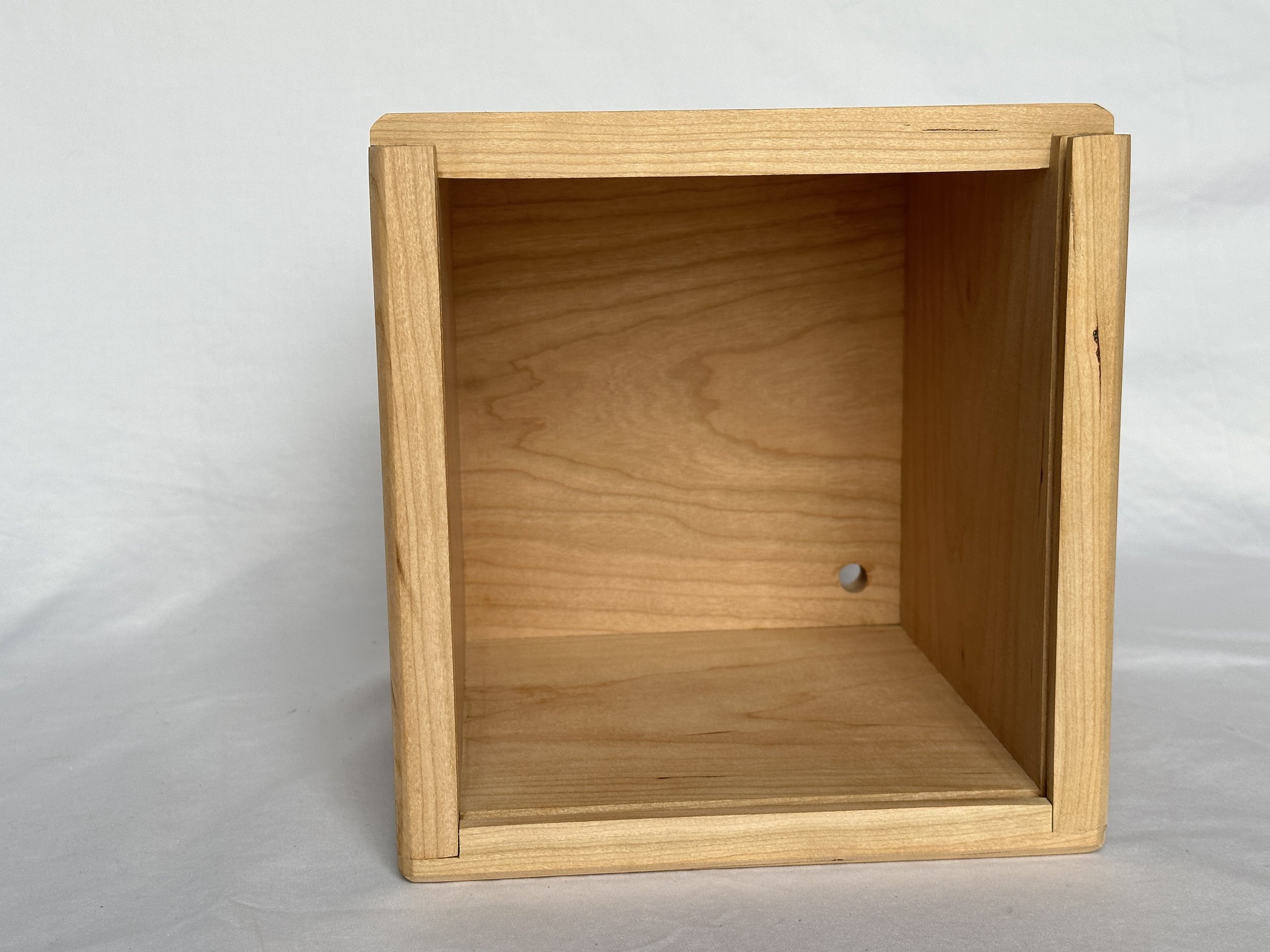 Cherry Top Shelf Cocktail Smoker Box - Plain box with no stain applied, natural. (Copy)