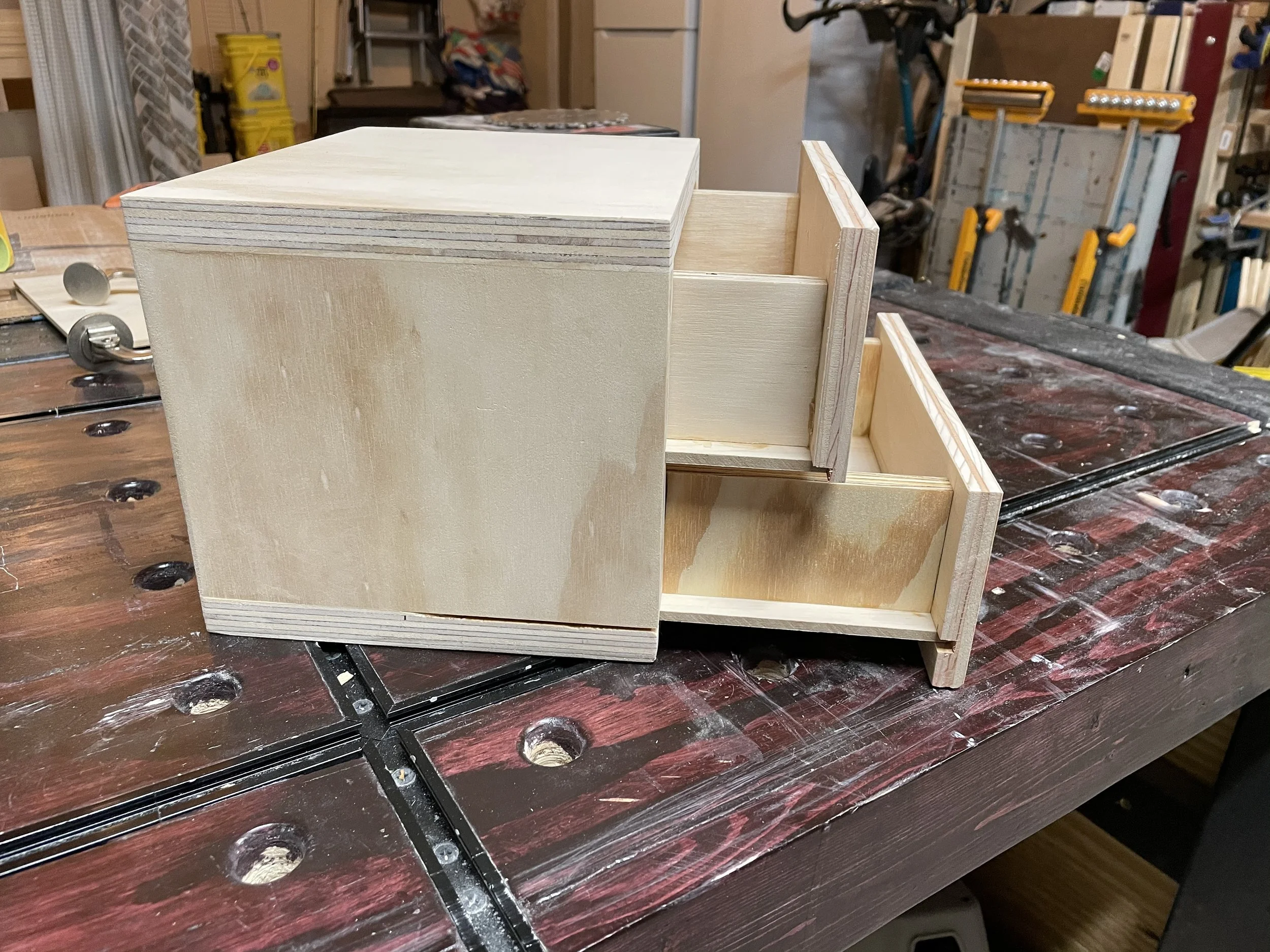 Carly Tackles...Monitor Stand w/ drawers (using scrap wood)