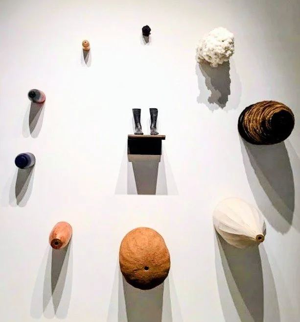 Constellation_2016_resin, wood, paint and wax, red clay, hair, cotton, copper, cloth, rabbit skinned glue.
Collection of the Goat Farm Arts Center